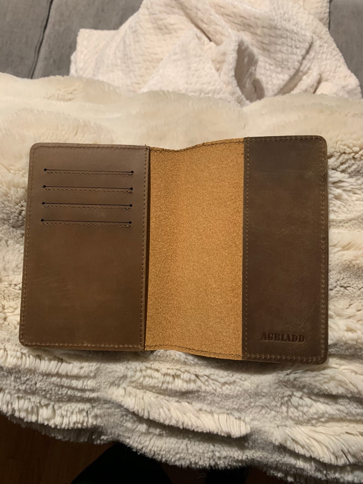 Genuine Leather Passport Holder Travel Wallet RFID Passport Cover Case for Women Men (Black) customer photo 1