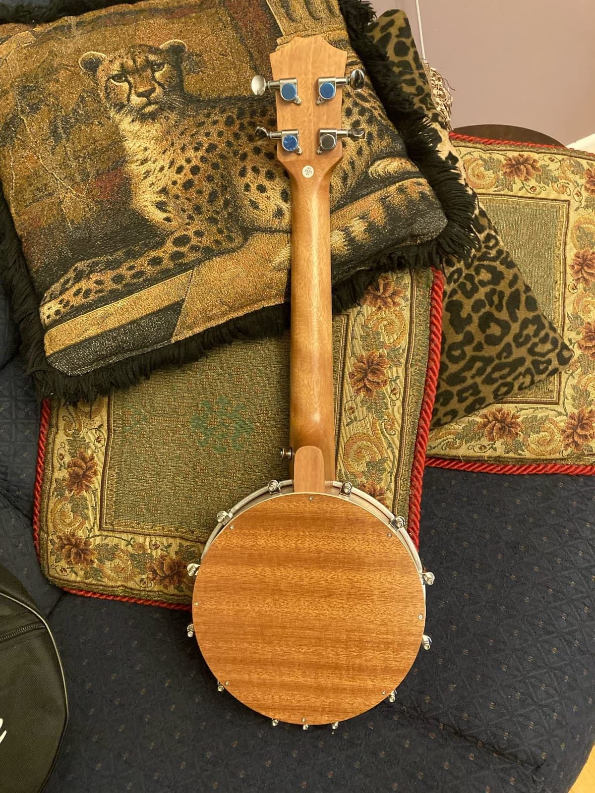 Kmise Concert Size Banjolele, 23'' Sapele 4 Strings Portable Mini Banjo Ukulele, With Gig Bag, Tuner, Banjos Strap, Strings, Piezo Pickup, Picks, Ruler, Wrench, Bridge Beginner Kit for Professionals customer photo 1