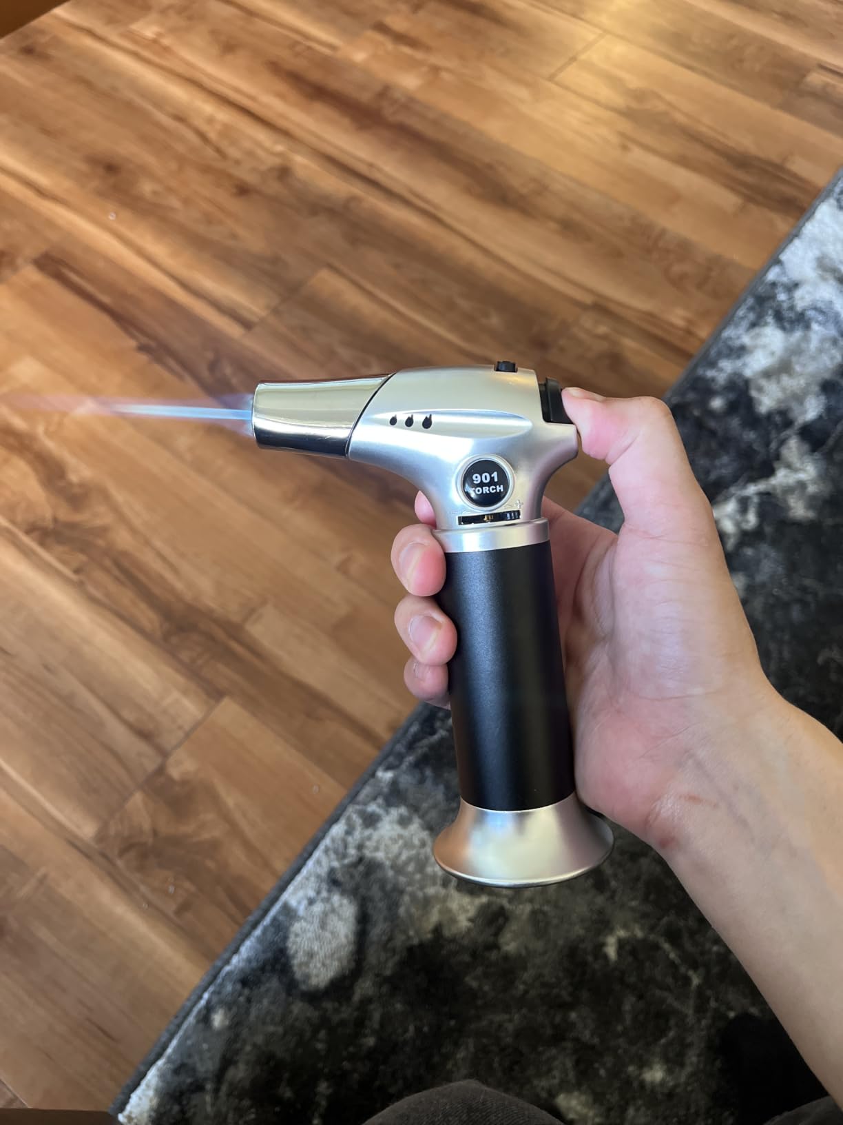 Kitchen Butane Torch, Safety Lock Adjustable Flame for Baking BBQ customer photo 1