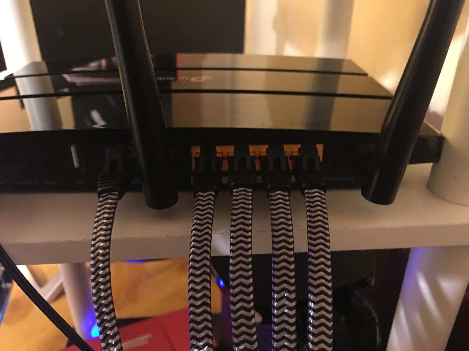Cat 7 Flat Ethernet Cable 15 ft, Nylon Braided STP Shielded, 10Gbps 600MHz, Low Latency RJ45 LAN Patch Cable for PS5, PS4, Xbox, PC, Smart TV, Router, Modem customer photo 2