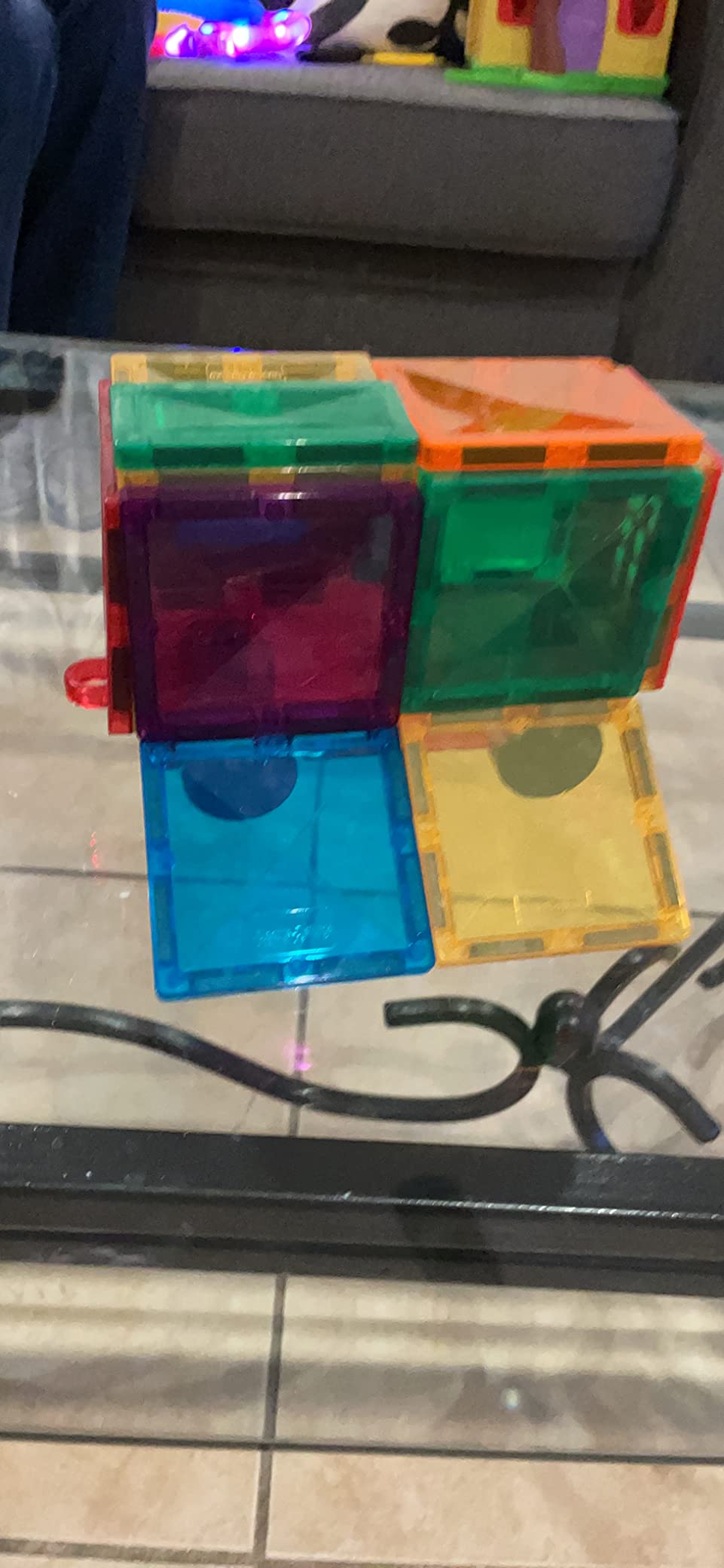 Magnetic Tiles Building Blocks Toy - STEM Educational Magnet Set for Kids, Creativity Preschool Learning Sensory Montessori Toys for Boys & Girls 3+ Years Old - 57PC customer photo 1