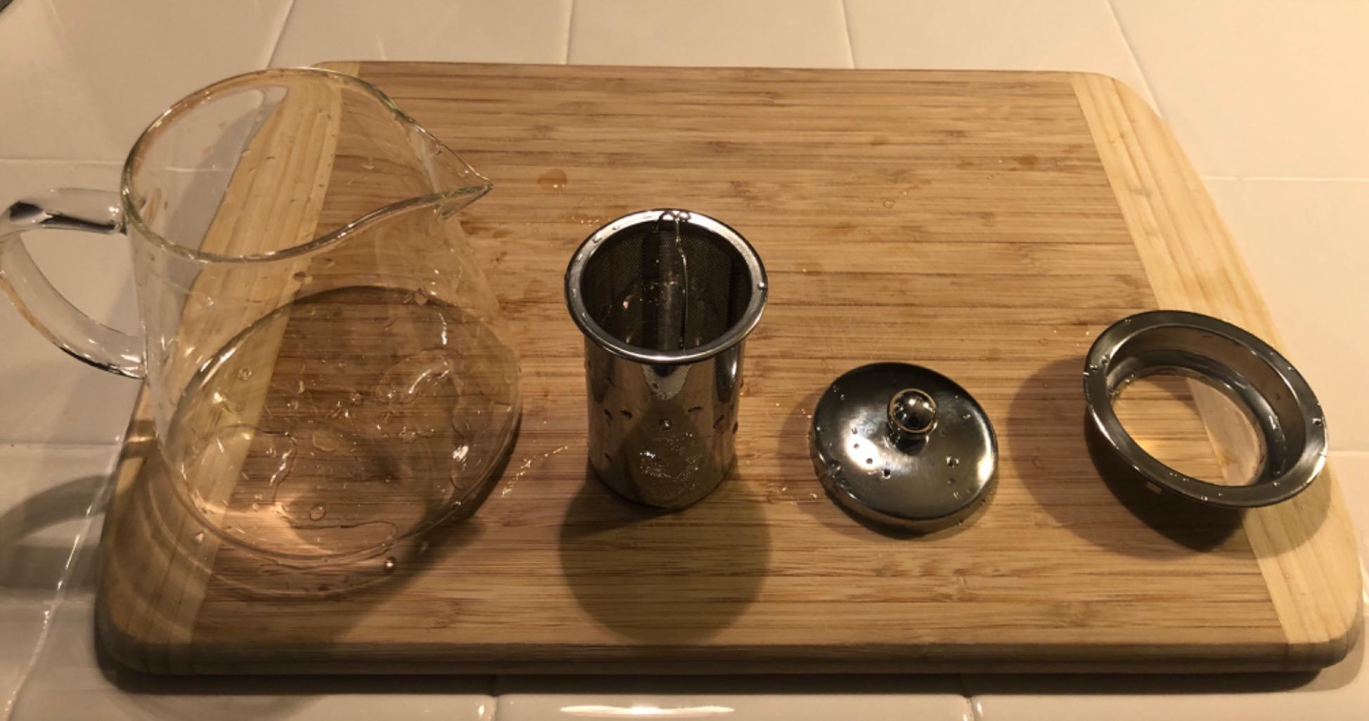 TMOST Glass Teapot with Infuser Tea Pot 950ml/32oz Tea Kettle Stovetop Safe Blooming and Loose Leaf Tea Maker Set (32oz/ 950ml) customer photo 1