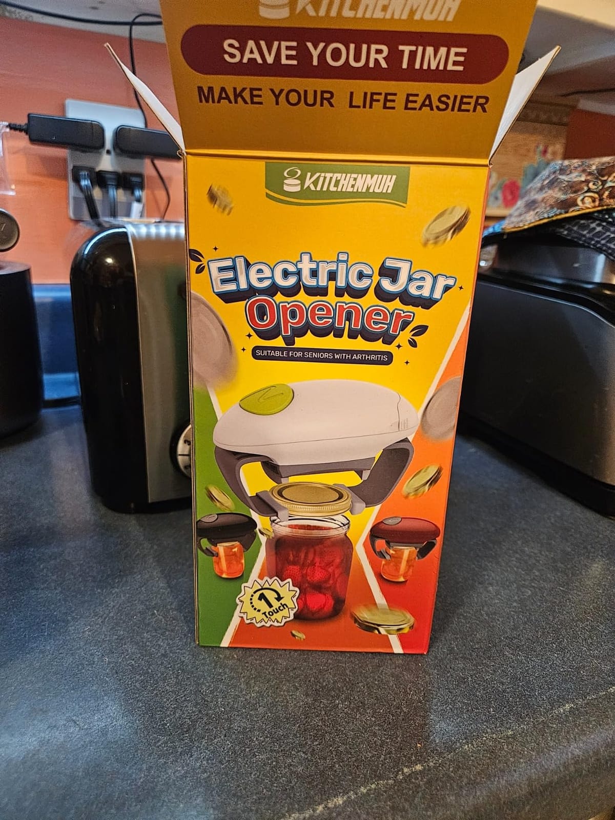 KITCHENMUH Electric Jar Opener for Seniors with Arthritis White customer photo 1