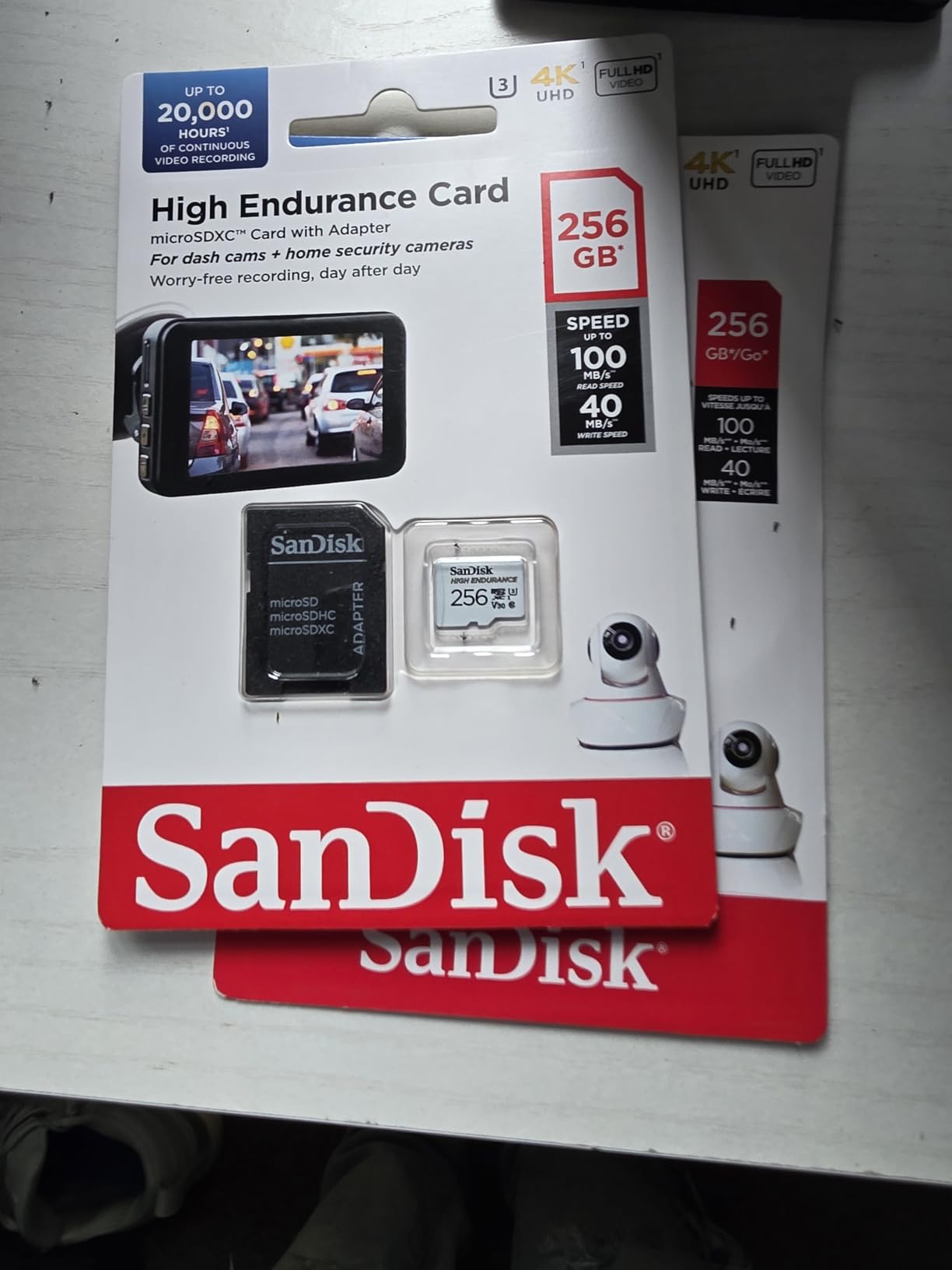 SANDISK 256GB High Endurance microSD Card + Adapter customer photo 2