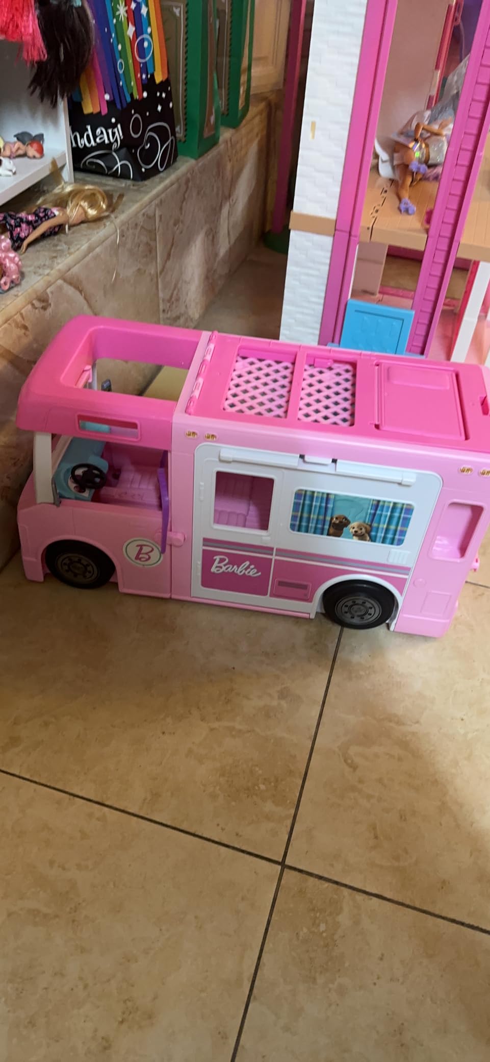 Barbie 3-in-1 DreamCamper Vehicle, Approx. 3-ft, Transforming Camper with Pool, Truck, Boat and 60 Accessories, Makes a Great Gift for 3 to 7 Year Olds customer photo 1