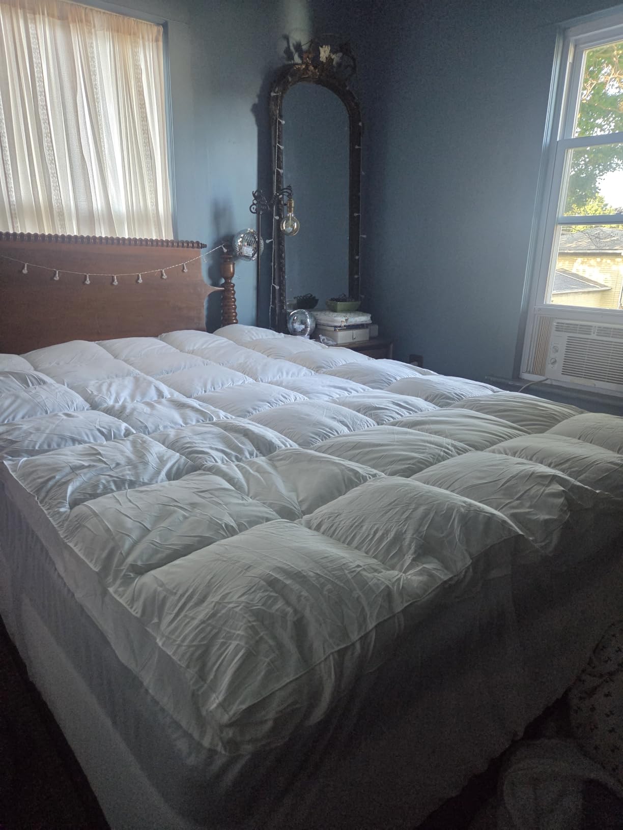 COONP Queen Mattress Topper, Cotton Extra Thick Pillow Top Mattress Pad customer photo 1