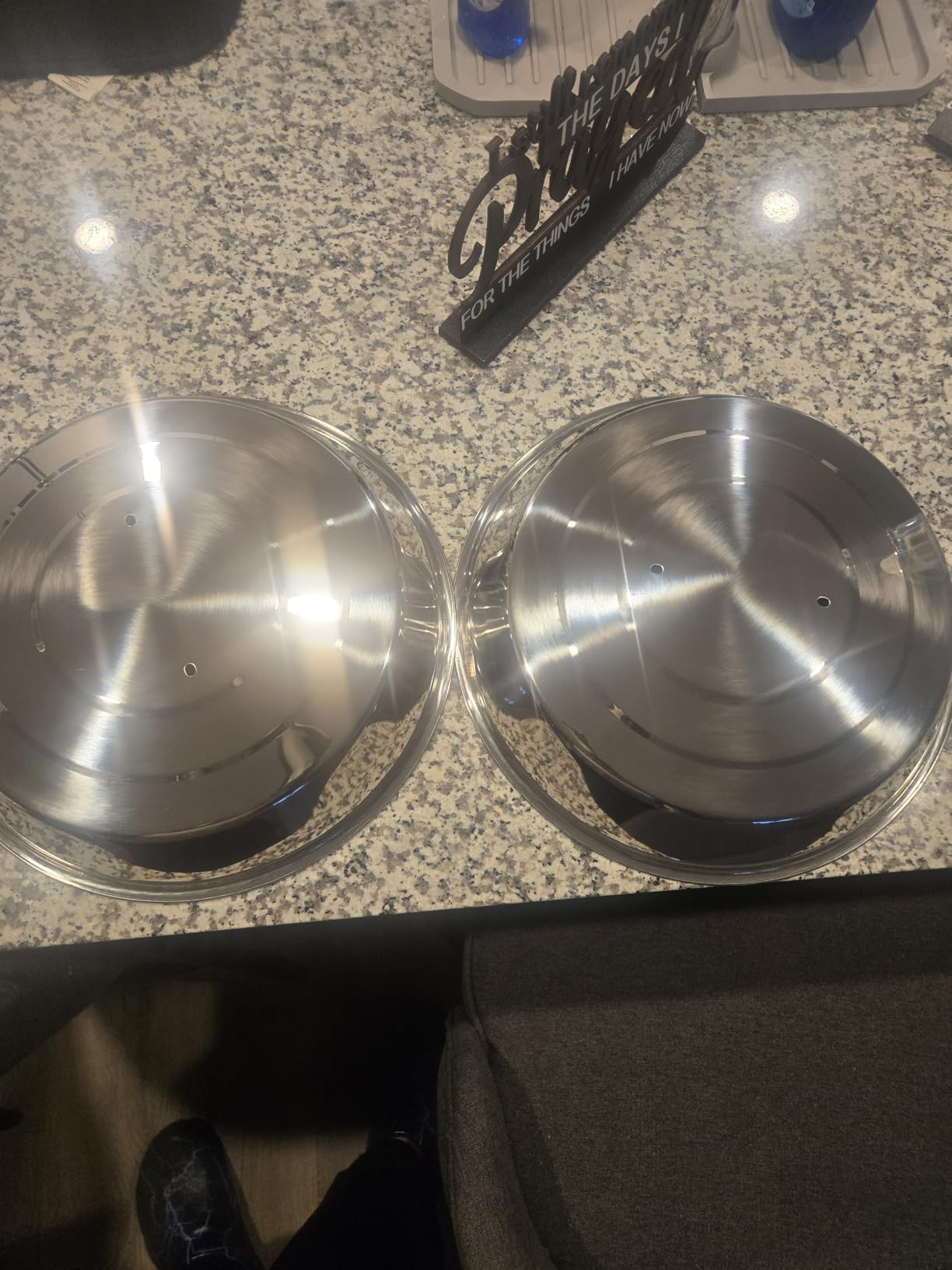 HaSteeL Cheese Melting Dome Set of 2, 12 Inch Round Basting Cover Metal Steam Cover, Stainless Steel Griddle Accessories for Flat Top Grill/Outdoor BBQ/Kitchen Cooking customer photo 1