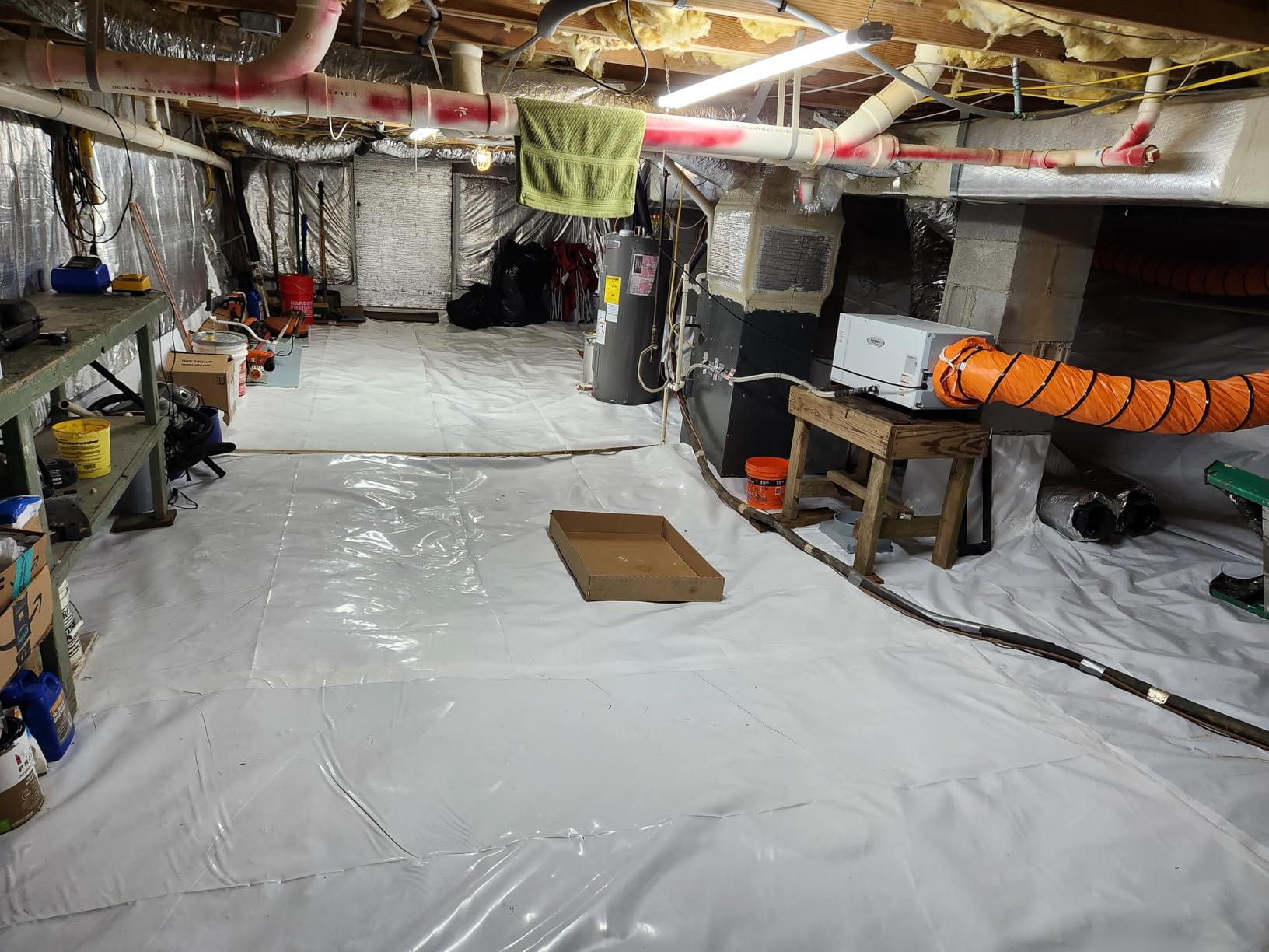 Mophorn 25ft Ducting Hose, PVC Flexible Duct Hosing with S Hook & Steel Support for 8inch Utility Blower customer photo 2