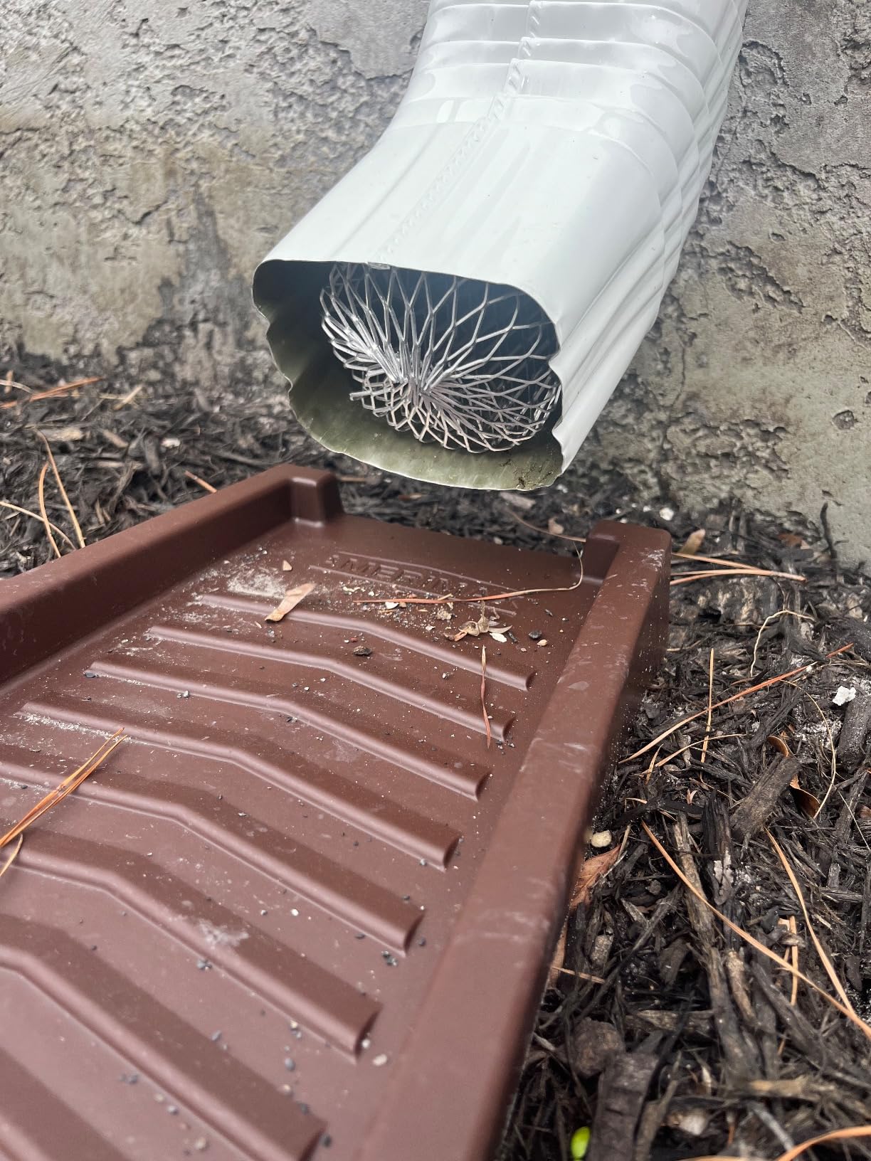 Gutter Guard (6 Pack) Leaf Filter Gutter Strainer & Downspout Guard - Better Than Roof Gutter Screen - Mesh Leaf Guards With Up To 4in Diameter - Gutter Drain Cover & Gutter Down Spout Rain Protector customer photo 1