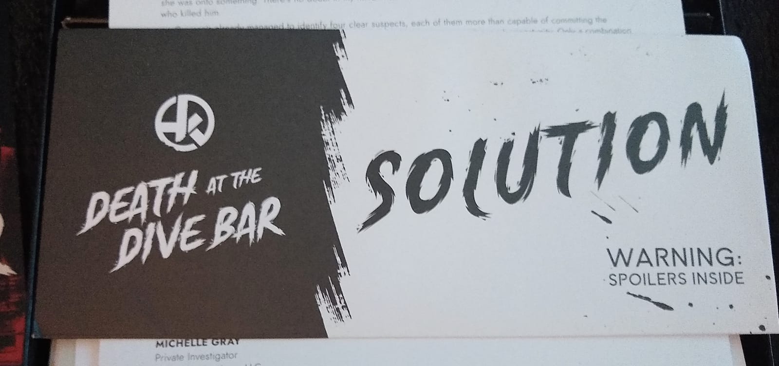 Hunt A Killer: Death At The Dive Bar, Solve a Murder at Old Scratch Tavern, Immersive Murder Mystery Game, Play Detective in Unsolved Mysteries, Great Gift For True Crime Fans, Designed for Ages 14+ customer photo 2