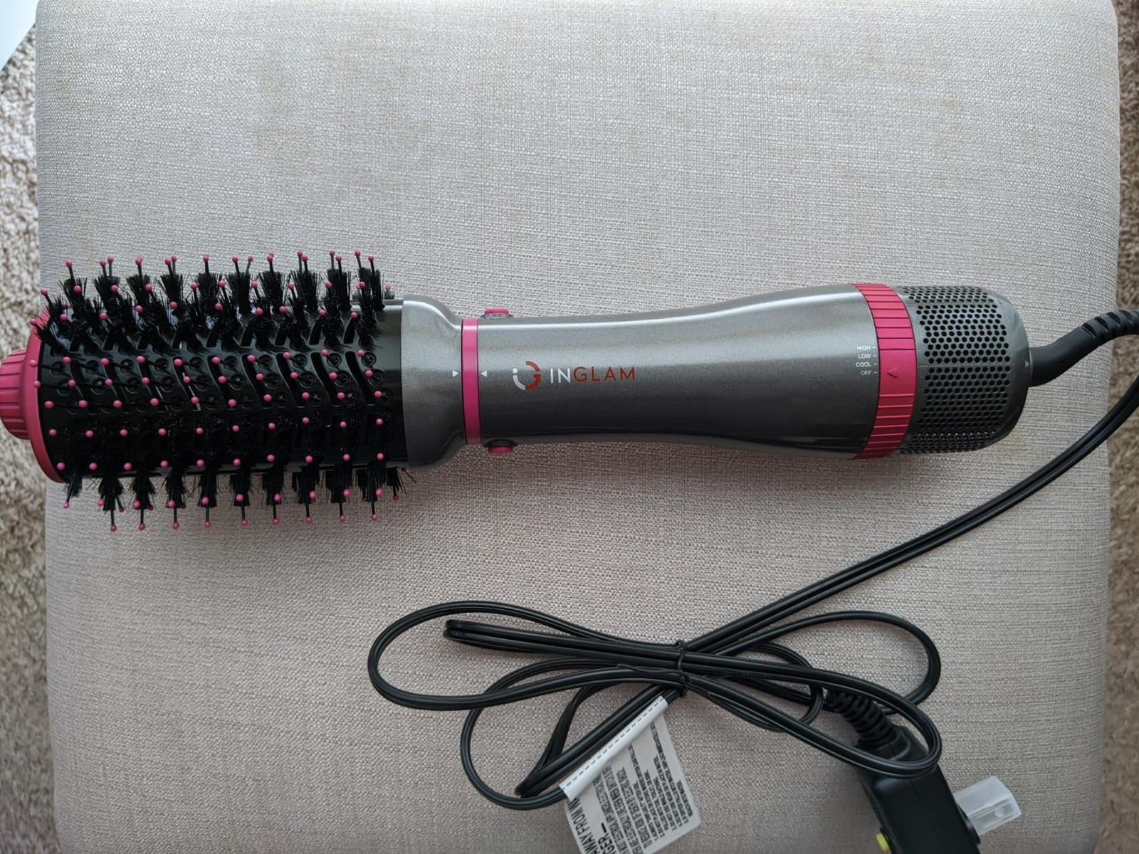 IG INGLAM Hair Dryer Brush Set, Interchangeable 4-in-1 Blowout Brush Kit customer photo 1
