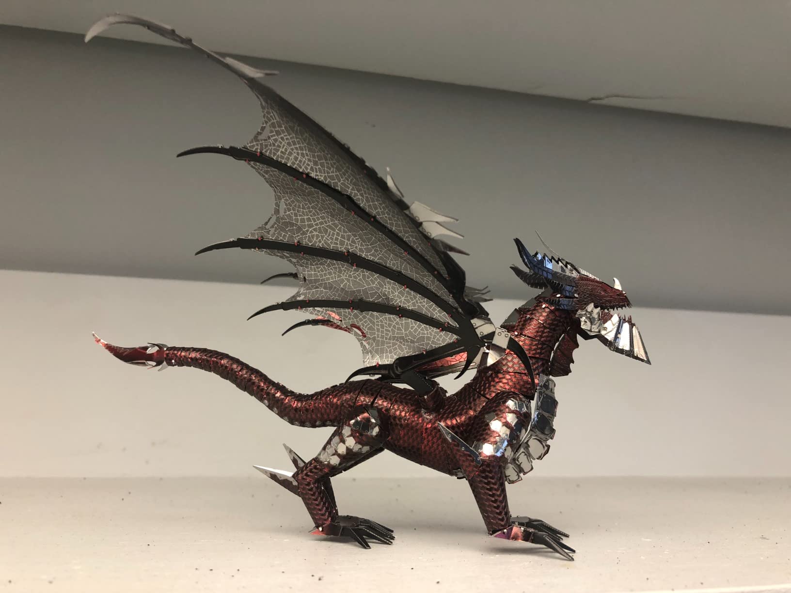 Piececool 3D Metal Model Kits-Black Dragon King, DIY 3D Puzzles for Adults Brain Teaser Puzzles for Teens, Great Birthday New Year Gifts, 107 Pcs customer photo 1