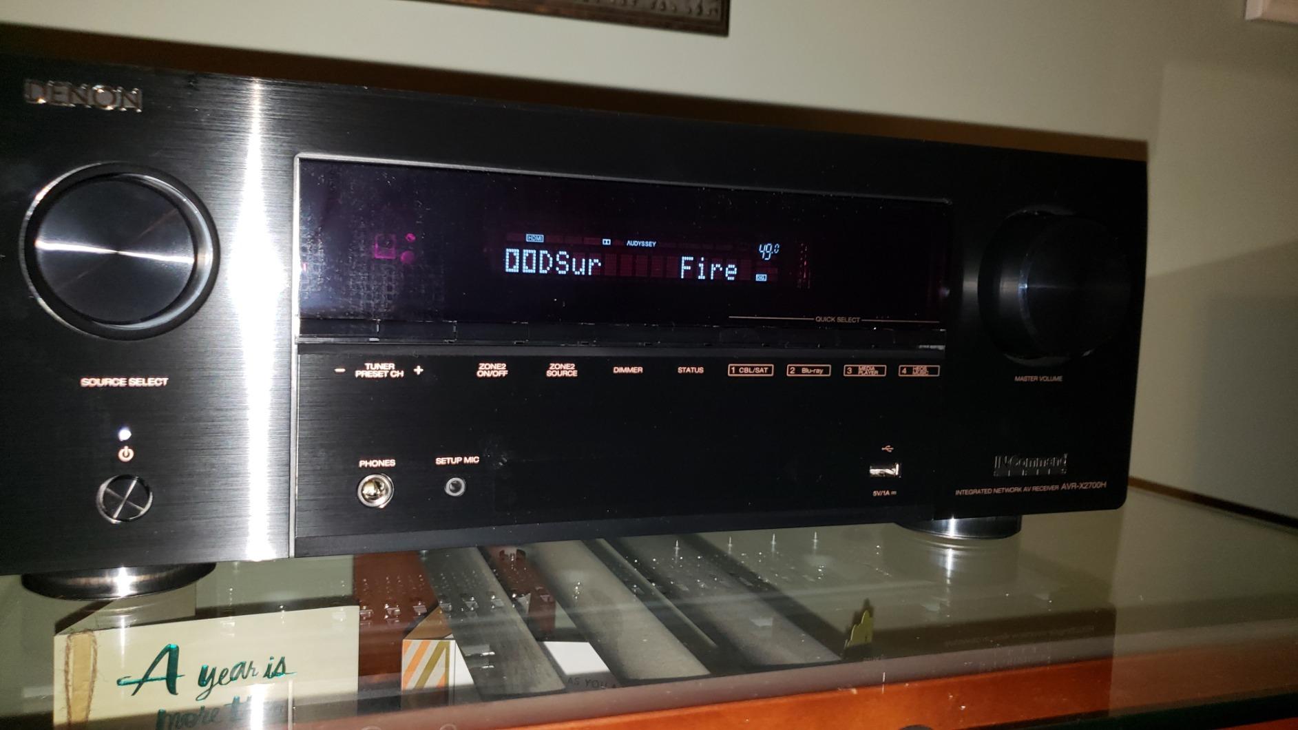 Denon AVR-X2700H 8K Ultra HD 7.2 Channel (95 Watt X 7) AV Receiver - Built for Gaming, Music Streaming, 3D Audio & Video, Alexa + HEOS customer photo 2