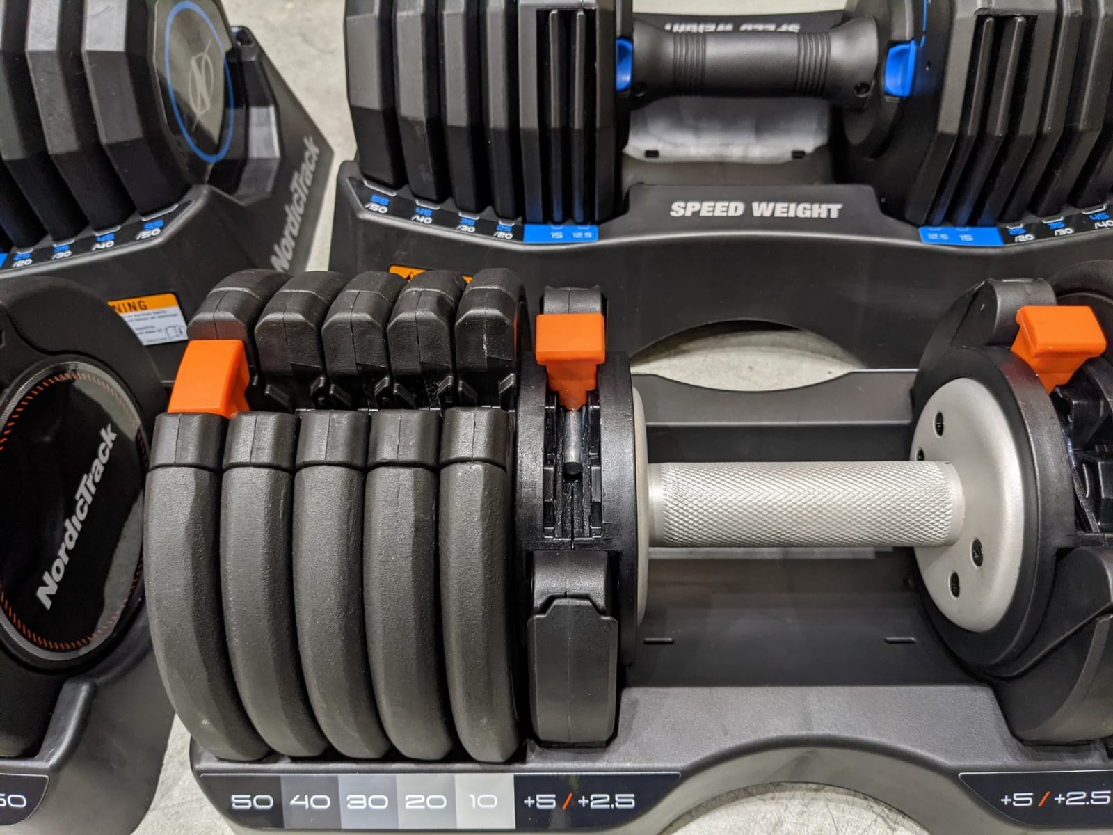 NordicTrack 55 lb Select-a-Weight Dumbbell Pair, Includes 1 Month iFIT Train Membership customer photo 2