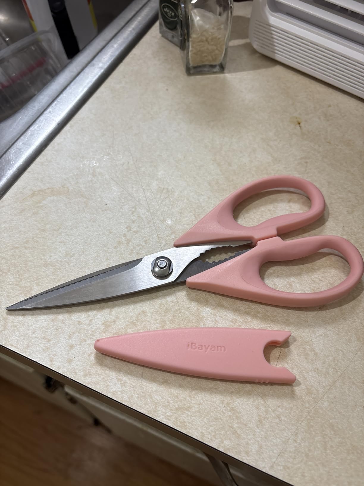 iBayam Kitchen Scissors Shears All Purpose Heavy Duty, Protective Sheath customer photo 2