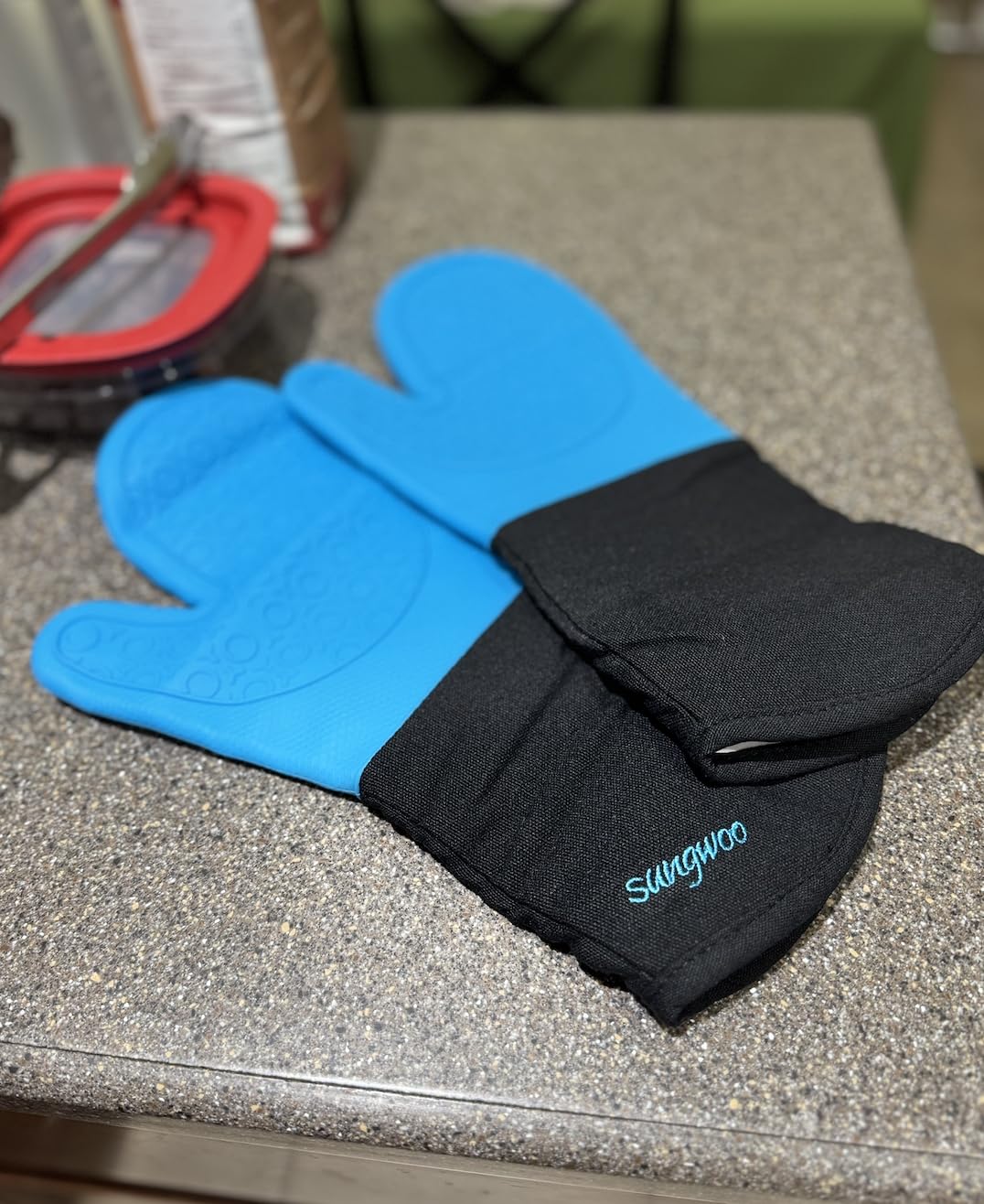 Silicone Oven Mitts - 14.6