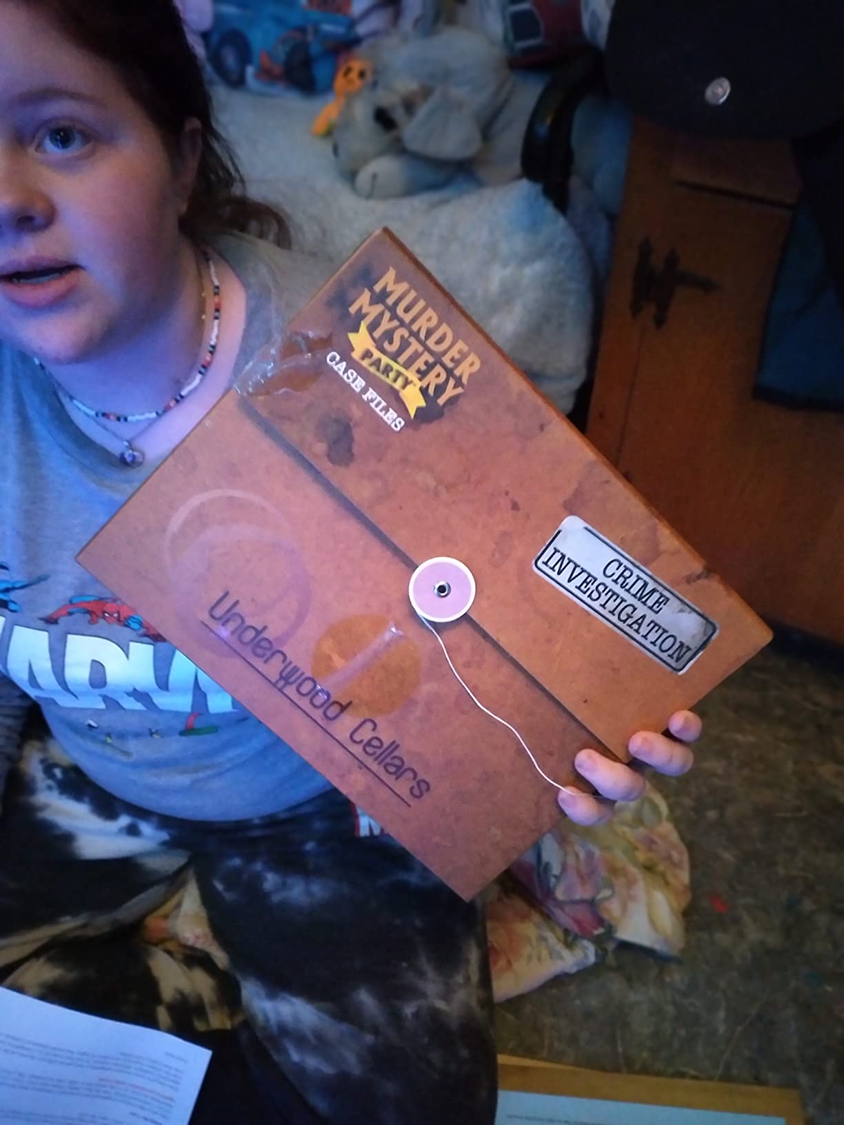 Murder Mystery Party Underwood Cellars, Interactive Murder Mystery Case File Game for 1 or More Players, Ages 14 and Up customer photo 1