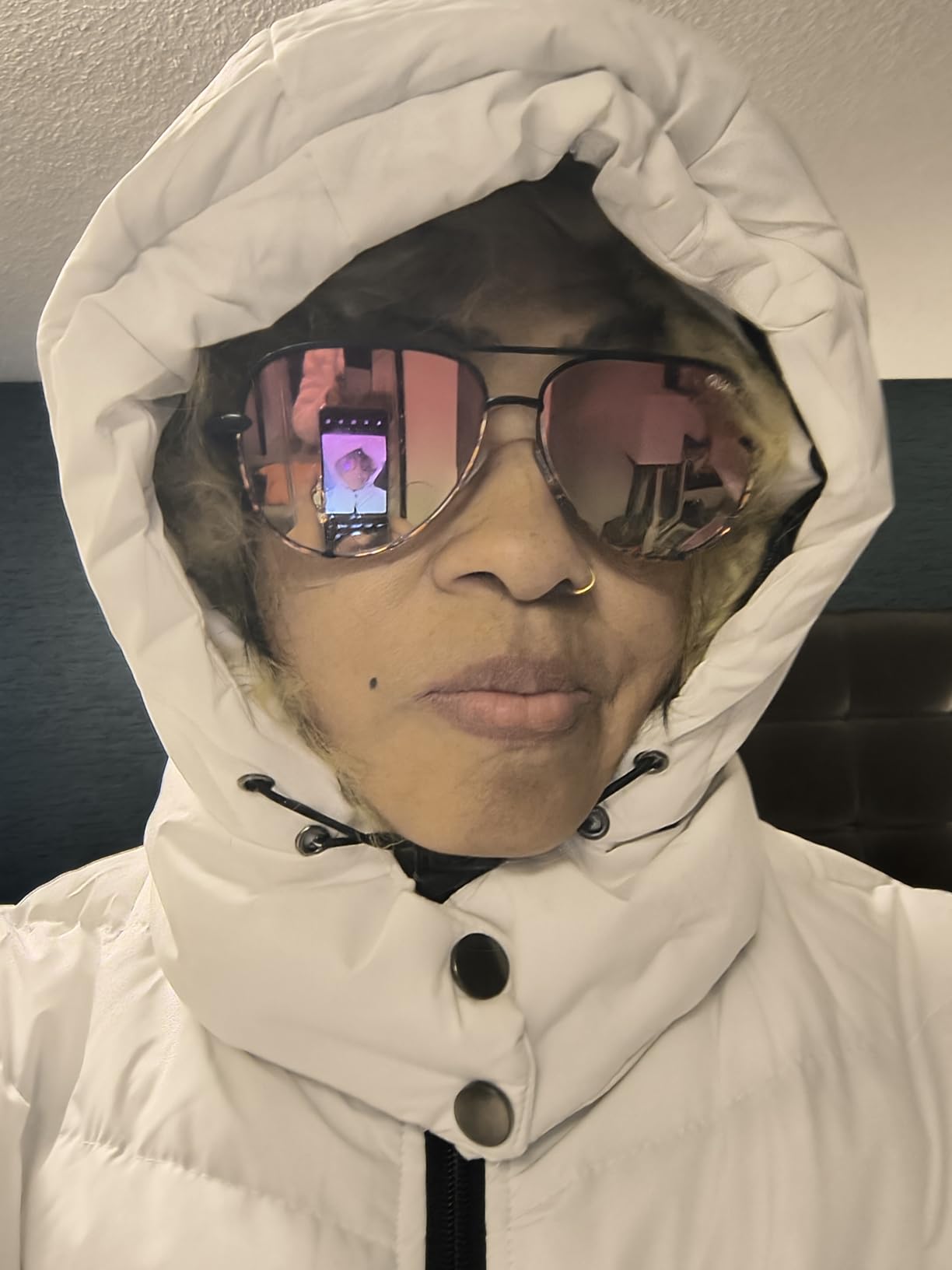 CREATMO US Women's Winter Hooded Coat Waterproof Warm Long Puffer Jacket Parka customer photo 2
