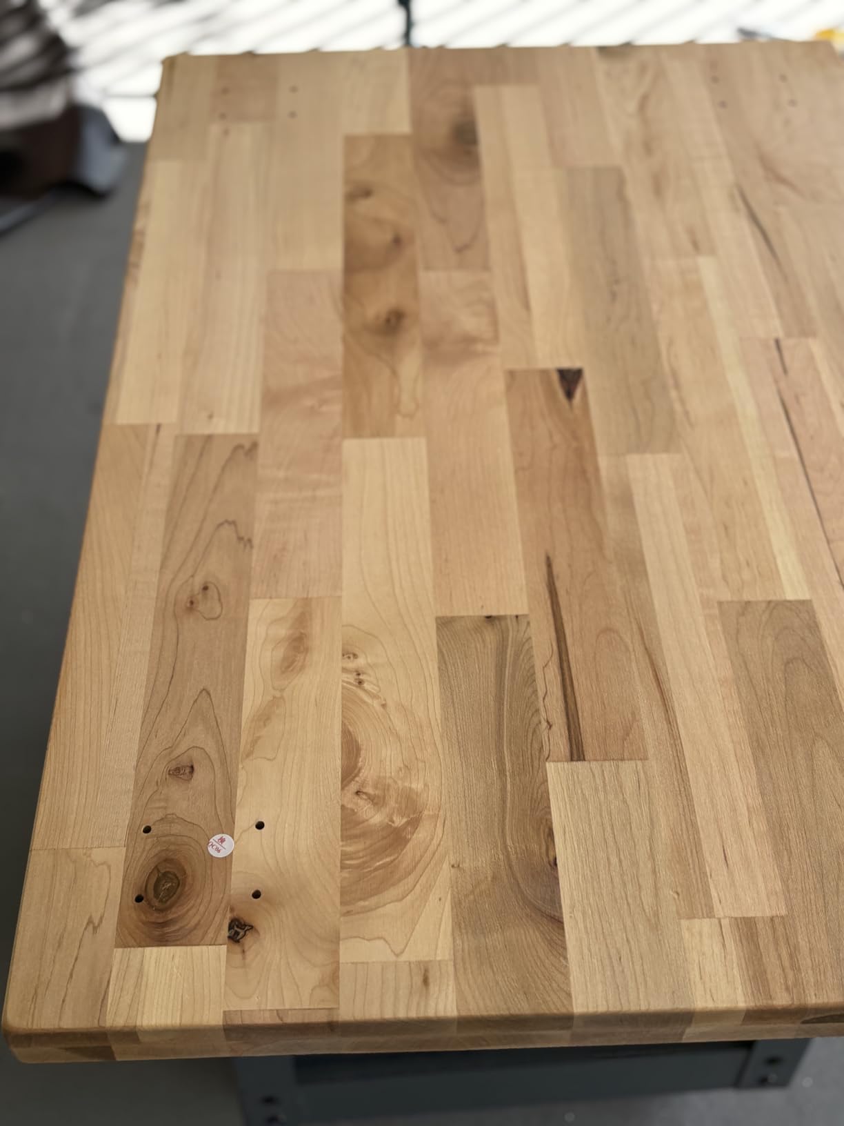 DuraSteel 24x60 Butcher Block Countertop - Maple Solid Wood Workbench for Kitchen, Restaurant, Cabinet, Desk Top, Wood Board, Large Counter Cutting Island Long, Bakery Worktable Dough - Table Top Only customer photo 2