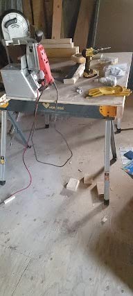 WORKESS Saw Horses 2 Pack Folding, Heavy Duty Sawhorse Table 2600 Lbs Load Capacity with 2x4 Support Legs, Portable Folding and Fast Open Legs and Easy Grip Handle for Woodworking. customer photo 2