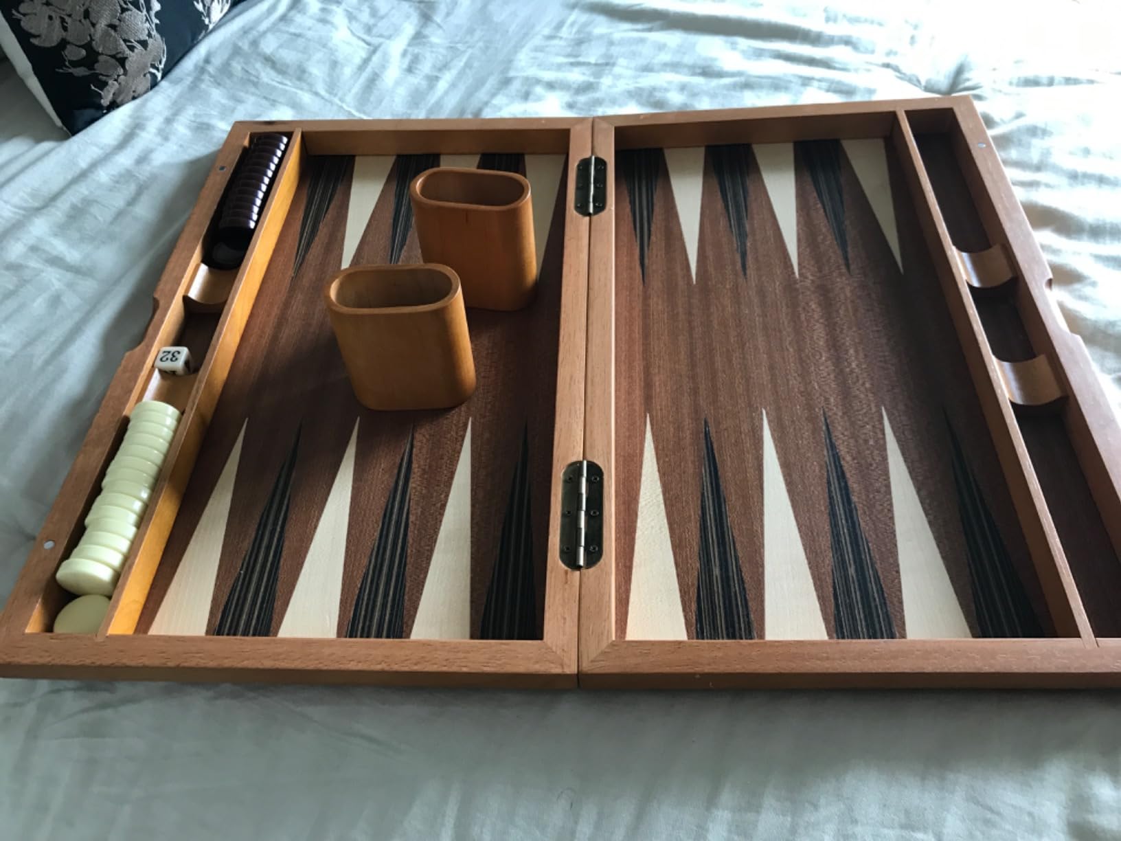 GSE Premium Wooden Inlay Backgammon Board Set (Star-21 Inch) customer photo 2