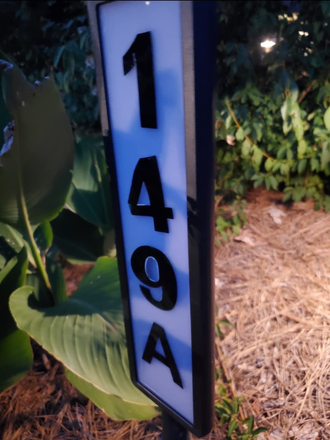 FORUP Solar Lighted House Address Numbers Sign, Solar Powered House Numbers Light, LED Illuminated Outdoor Address Plaque for Home Yard Garden House customer photo 1