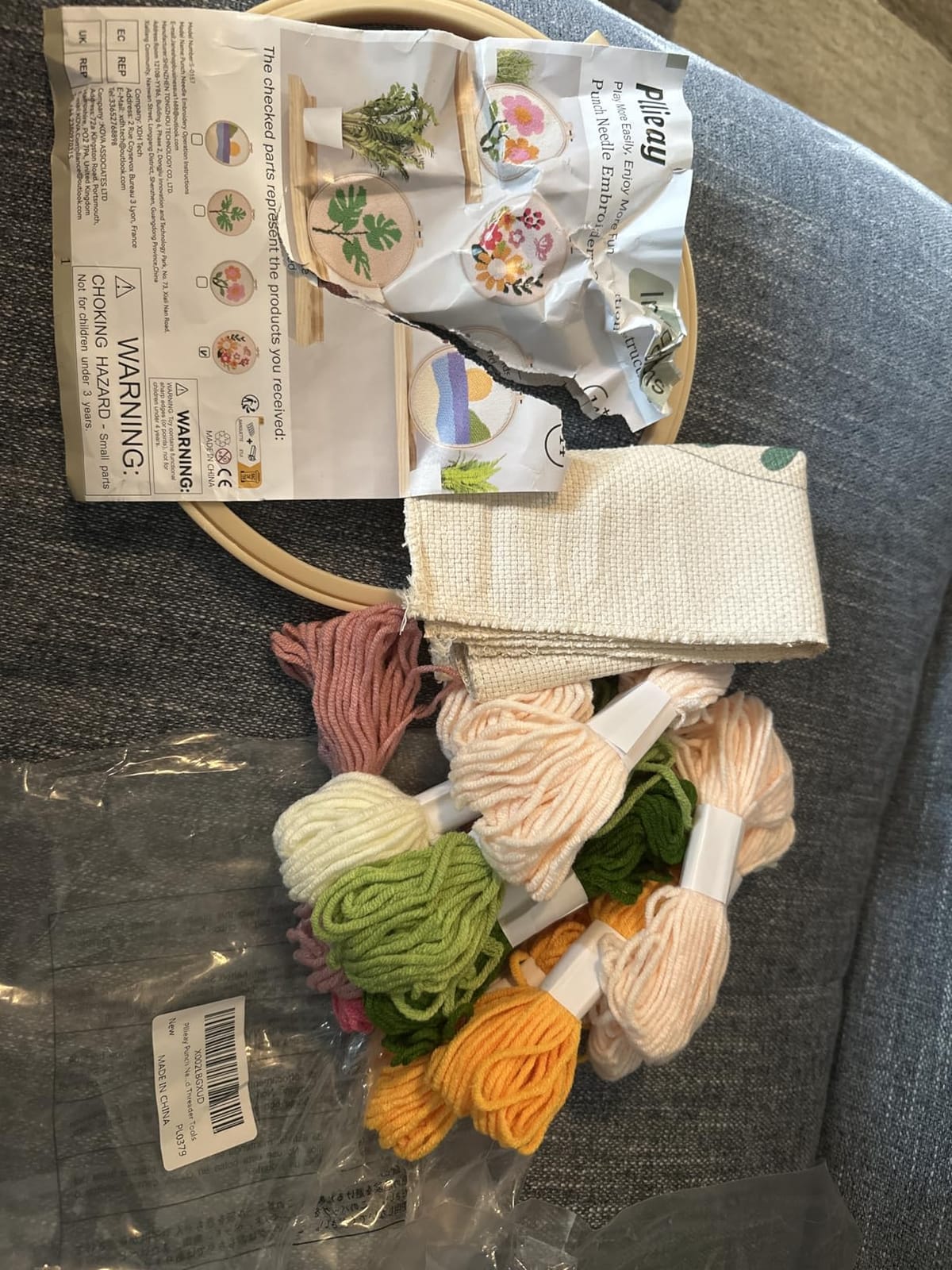 Pllieay 3 Set Punch Needle Embroidery Starter Kits Include Instruction customer photo 1