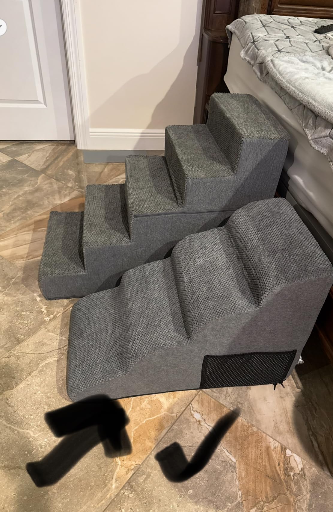 Topmart 3 Tiers Foam Dog Ramps/Steps,Non-Slip Pet Steps customer photo 2