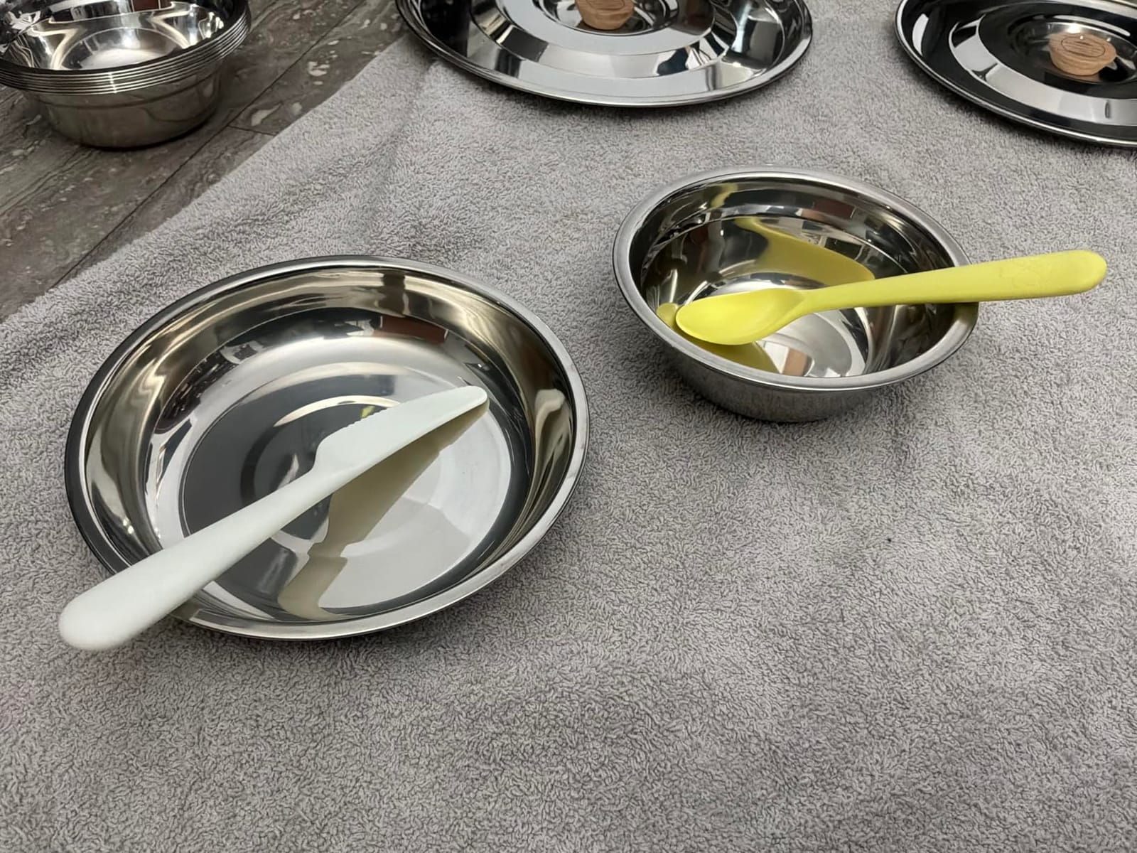 CAMPINGMOON Camping Cookware Set Stainless Steel Outdoor Nesting Cooking Mess Kit Pots Pans Bowls with Storage Carrying Tote Bag customer photo 2