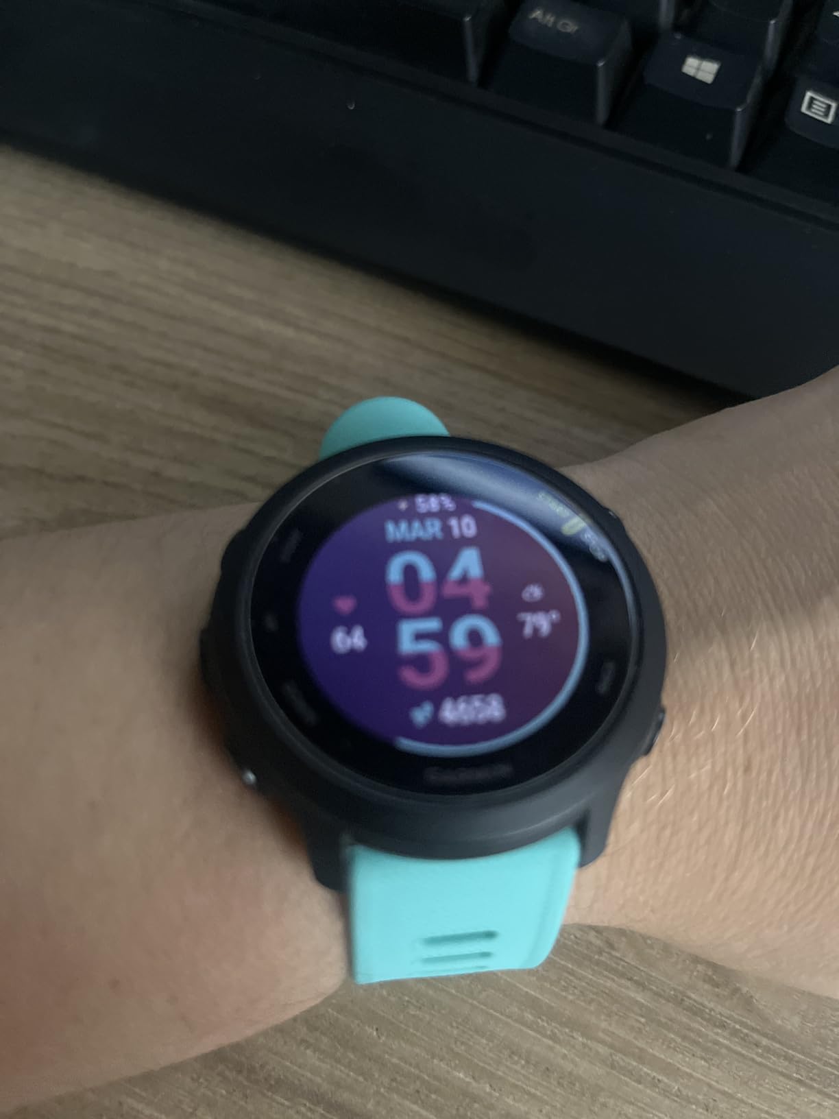 Garmin Forerunner 55 GPS Running Smartwatch, Black customer photo 1