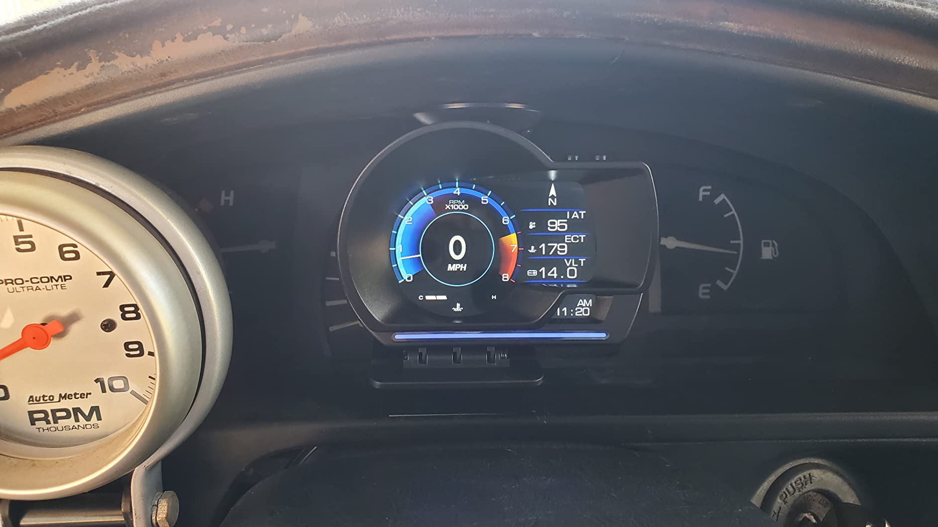 wiiyii OBD2 Gauge Display Head Up Display for Cars, Speedometer for Car P6 customer photo 2