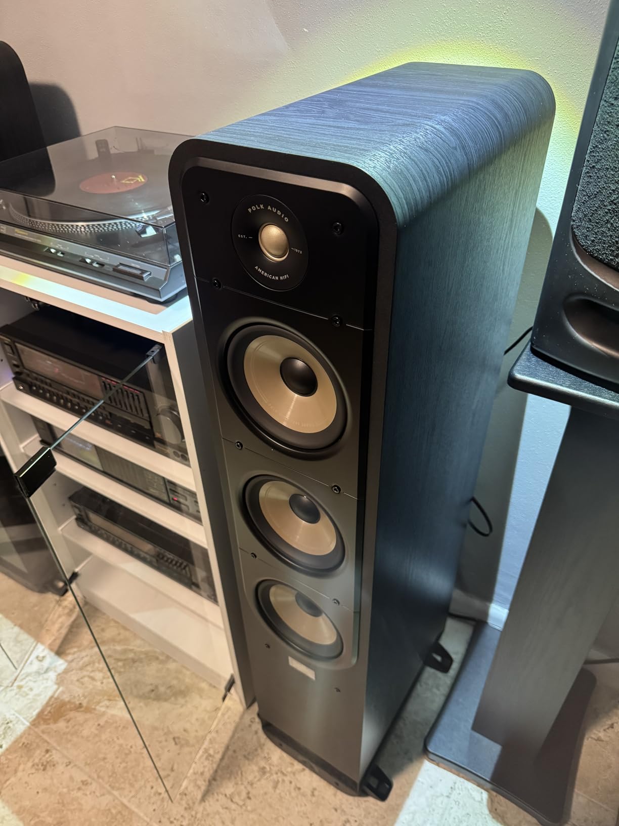 Polk Audio Signature Elite ES60 Tower Speaker, Single, Contemporary Walnut customer photo 2