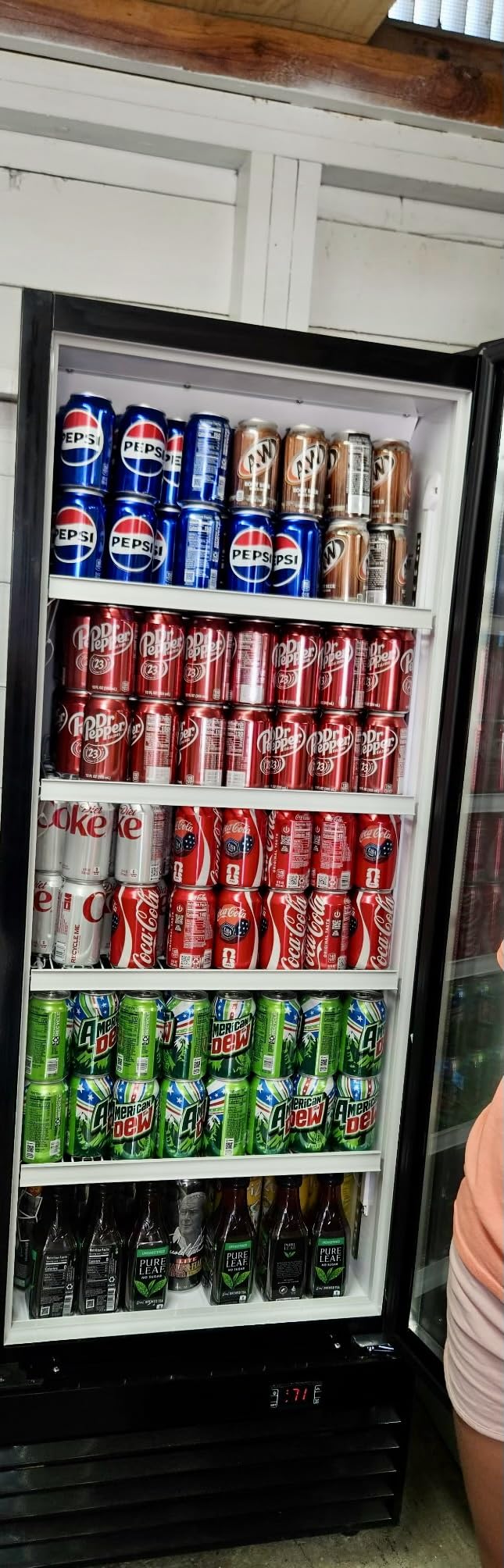 15'' Beverage Refrigerator and Beer Fridge Under Counter Built-in or Freestanding,127 Cans Beverage Cooler with Glass Door and Lock for Bottles and Cans Beer/Soda/Water/Wine customer photo 2