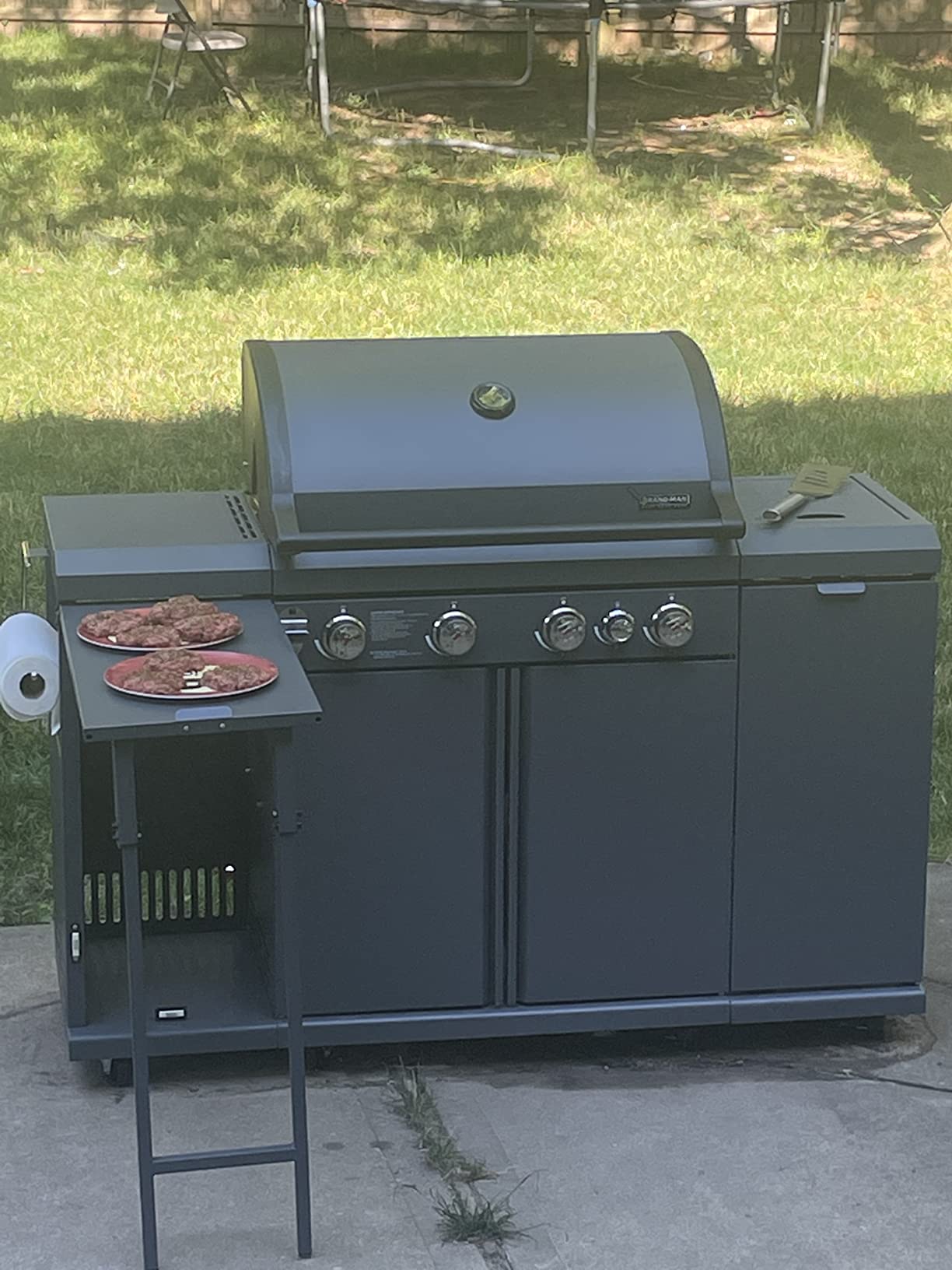 Brand-Man 6-Burner Gas Outdoor Kitchen Grill Island with Side Burner customer photo 2