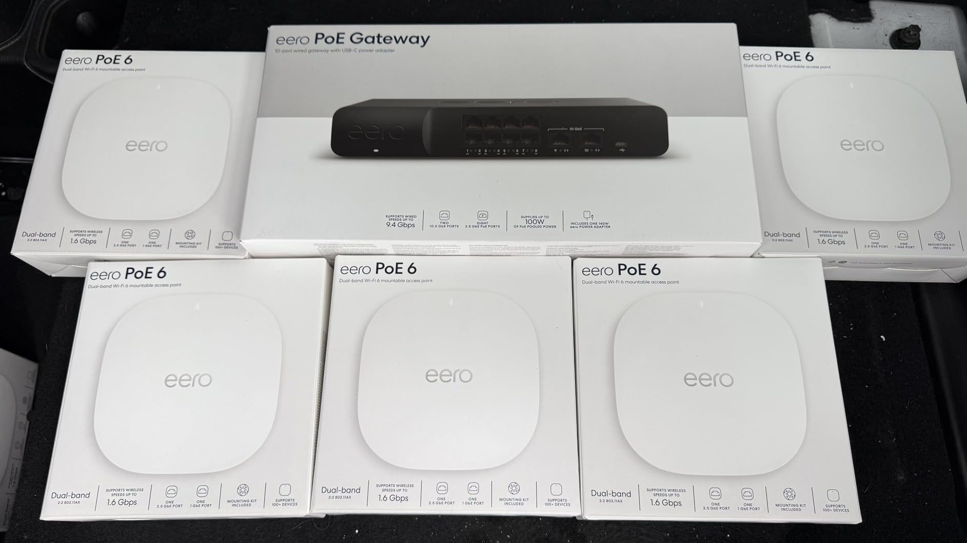 Amazon eero PoE 6 - Ceiling/wall-mountable, Dual-band Wi-Fi 6 access point, PoE powered, AC adapter not included customer photo 1