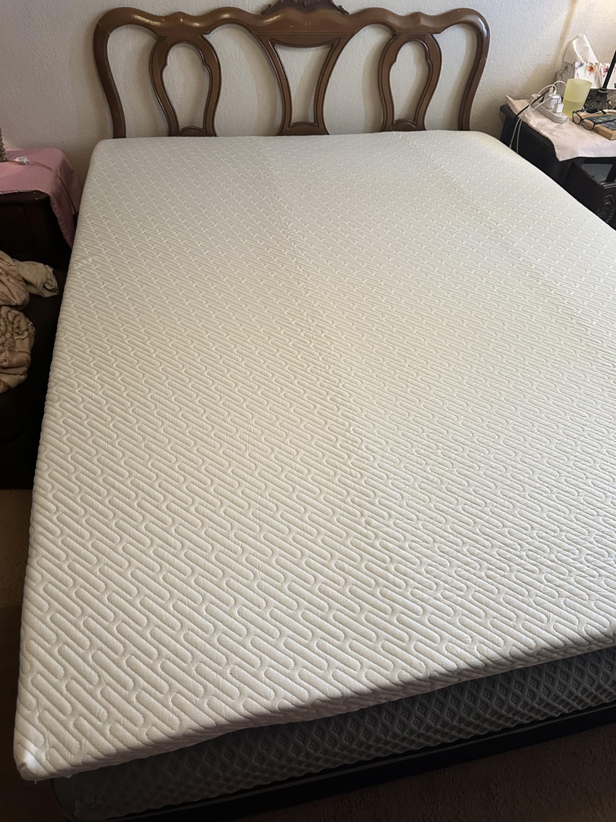 VALUXE 3 Inch Gel Memory Foam Mattress Topper Twin XL Size High Density Cooling Pad Pressure Relief Bed Topper (with Removable & Washable Bamboo Cover) customer photo 2
