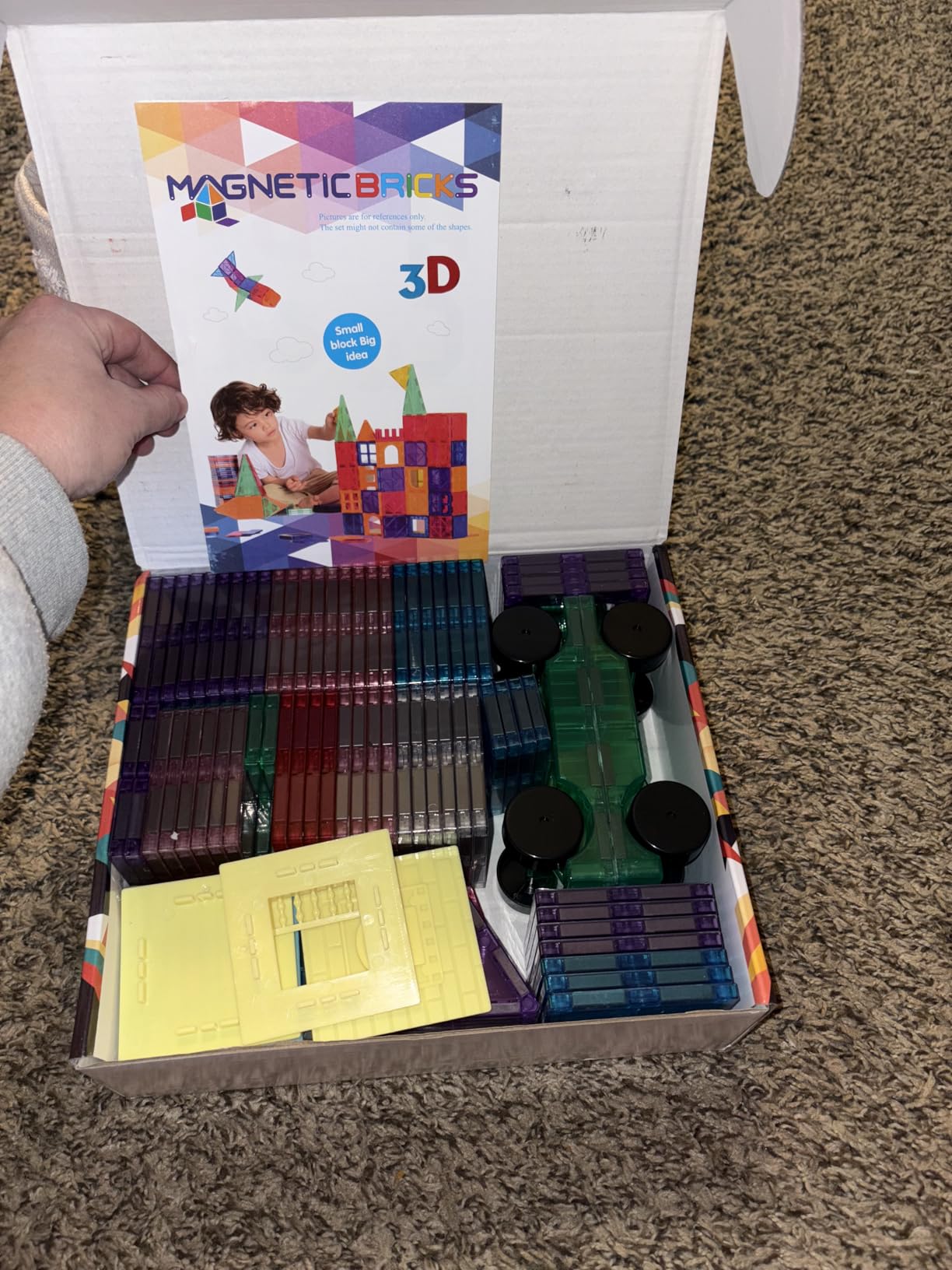 OugerToy 104PCS Magnetic Tiles STEM Building Blocks for Kids Ages 3-9 customer photo 2