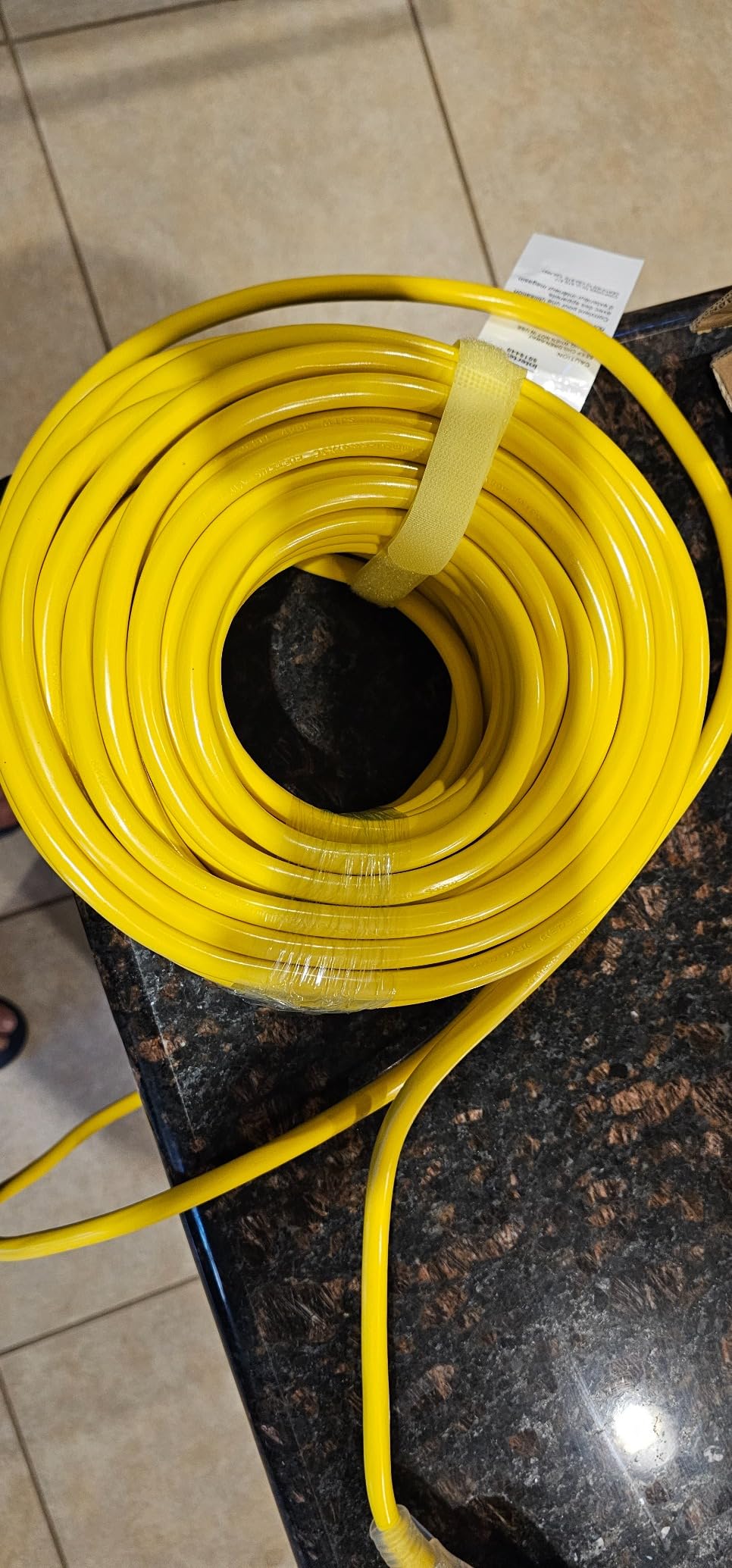HUANCHAIN 12 Gauge Heavy Duty Extension Cord 50 FT Waterproof Yellow customer photo 2