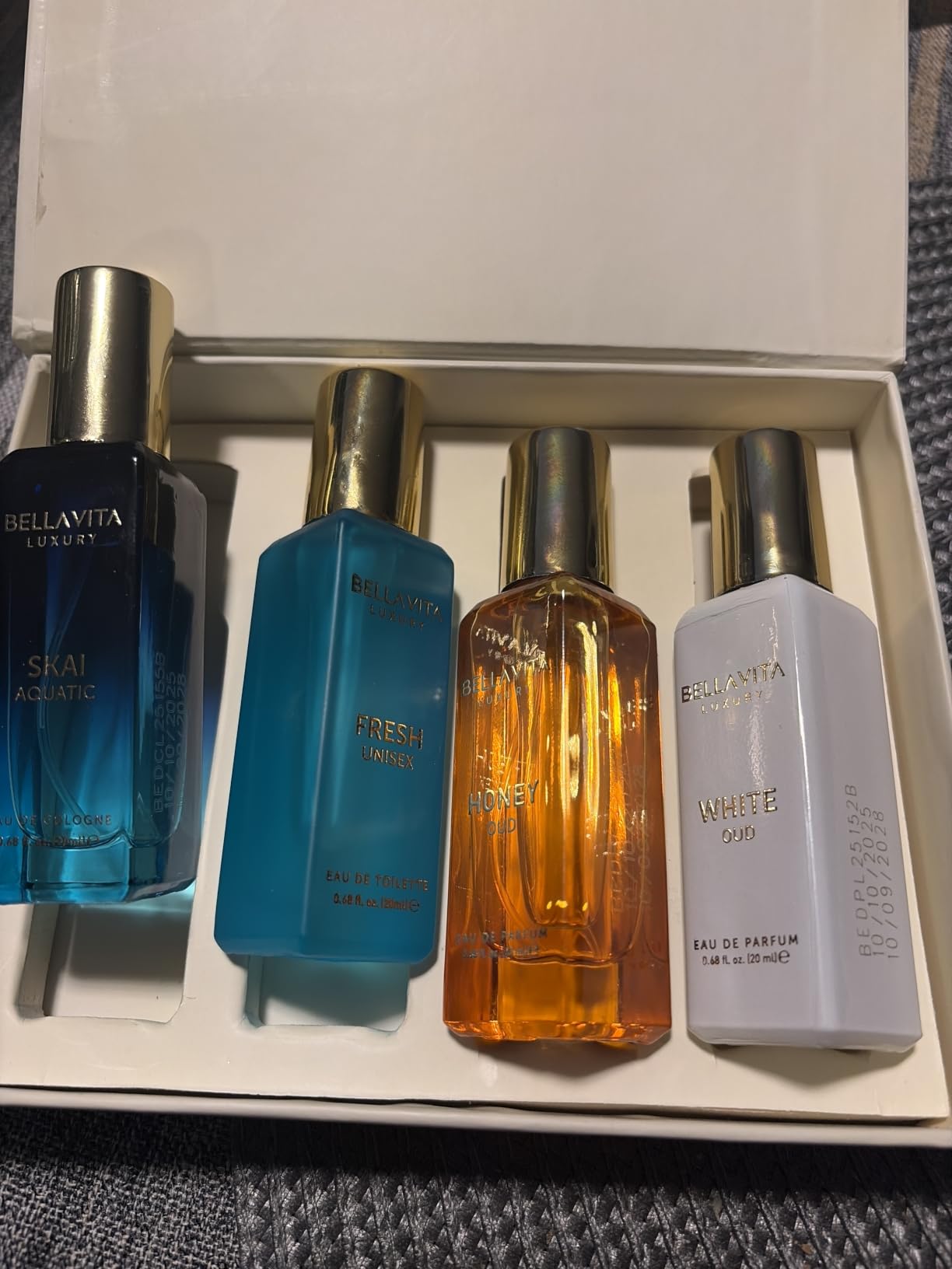 Bellavita Luxury Unisex Perfume Gift Set with Honey & White Oud, Skai, & Fresh | 80ml | Perfume for Men and Women | Honey, Artemisia Lemon, Bergamot, & Sweet Almond Notes customer photo 2