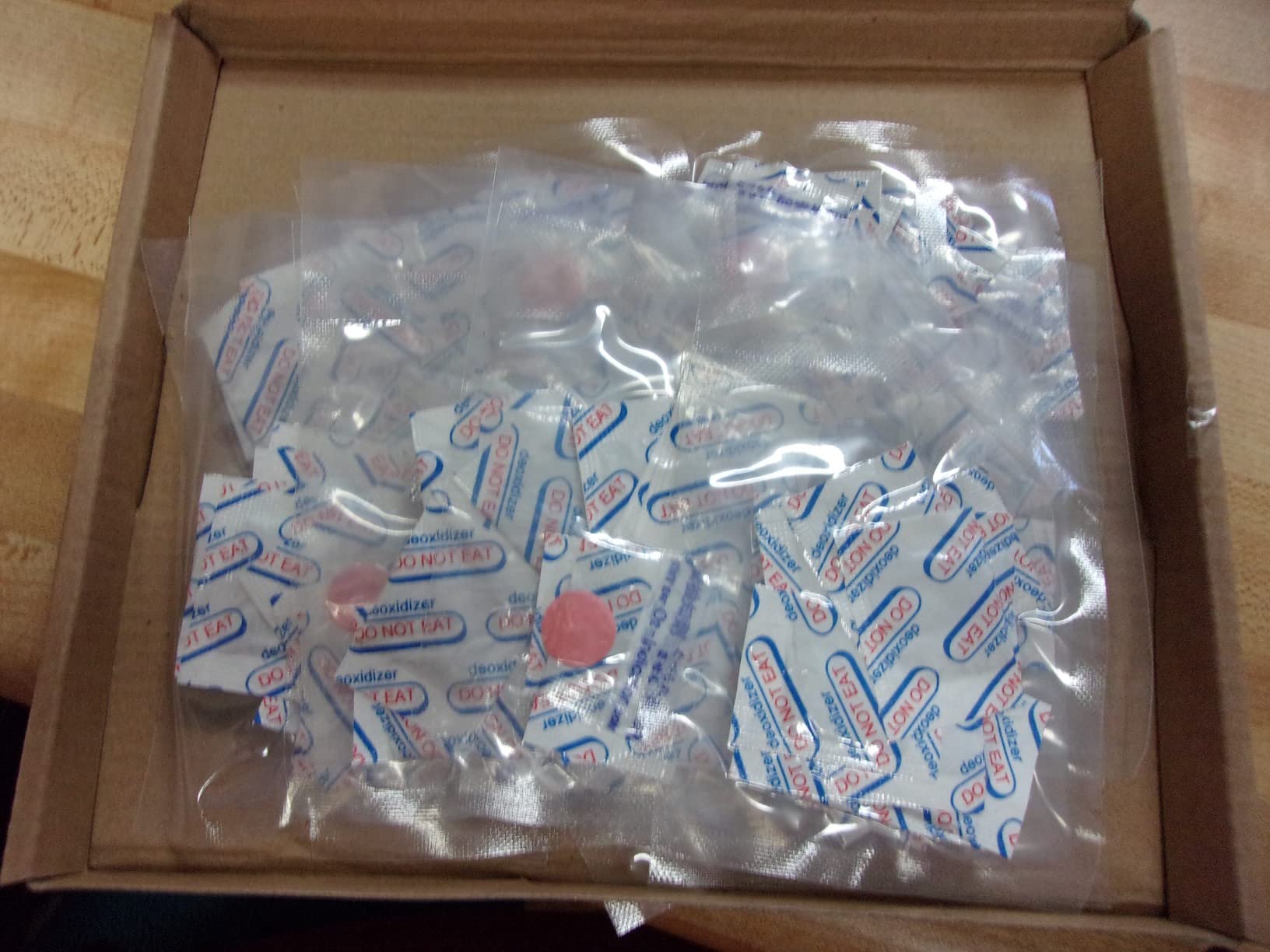 120 Packs 500CC Food Grade Oxygen Absorbers (10 Pack in Individual Vacuum Bag ) , Oxygen Absorbers For Long Term Food Storage with Oxygen Indicator , Works in Mylar Bags, Mason Jars, and Vacuum Bags customer photo 1