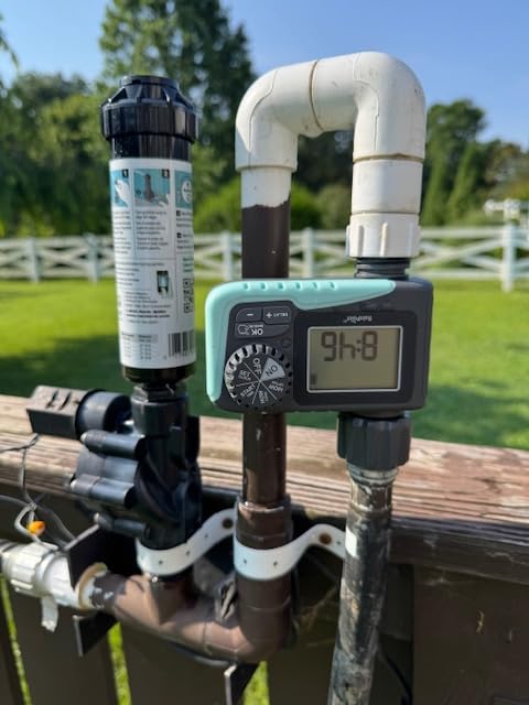RAINPOINT Sprinkler Timer Outdoor, Water Timer for Garden Hose, Programmable Watering Irrigation Timer with Rain Delay/Manual(Plastic) customer photo 1