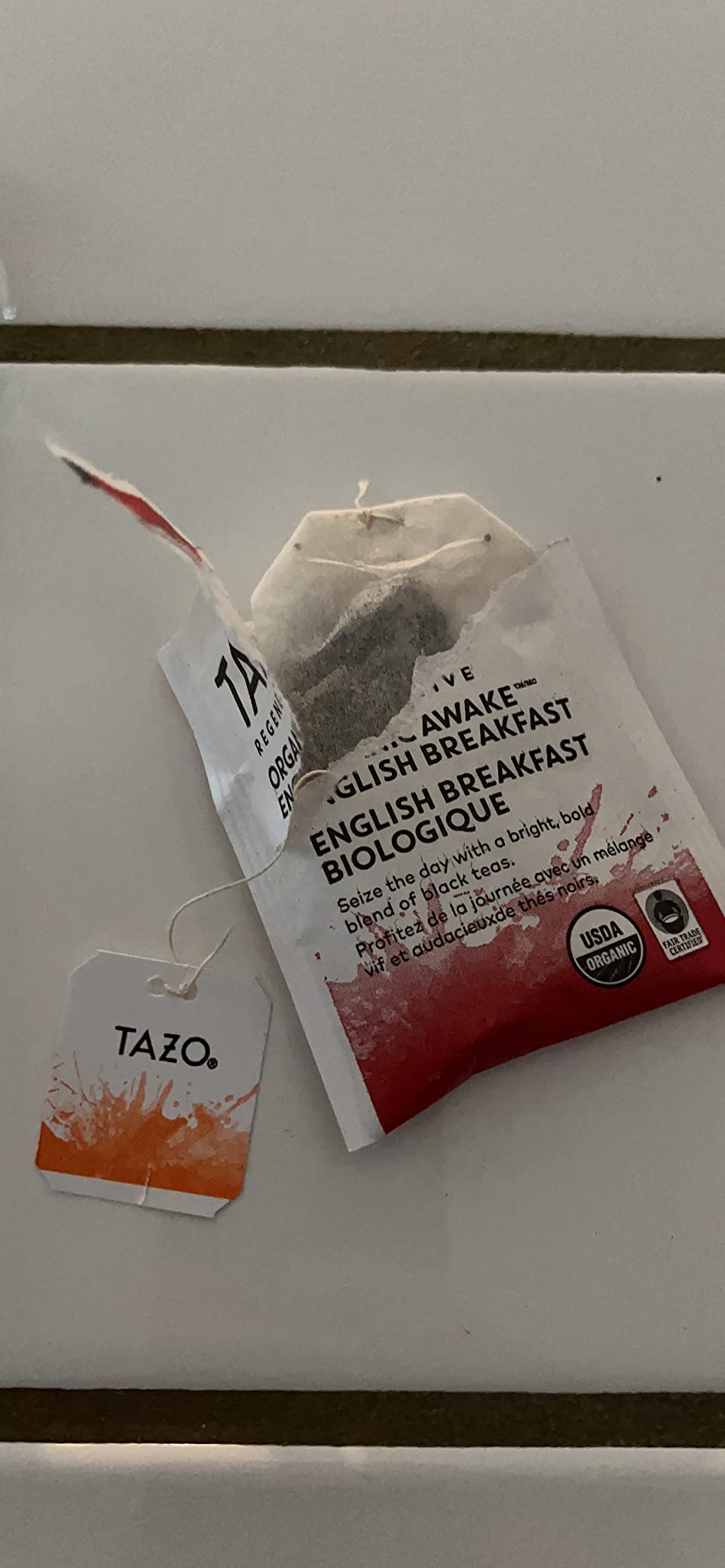 TAZO Organic Awake English Breakfast Black Tea Bags, 96 Total Bags customer photo 1