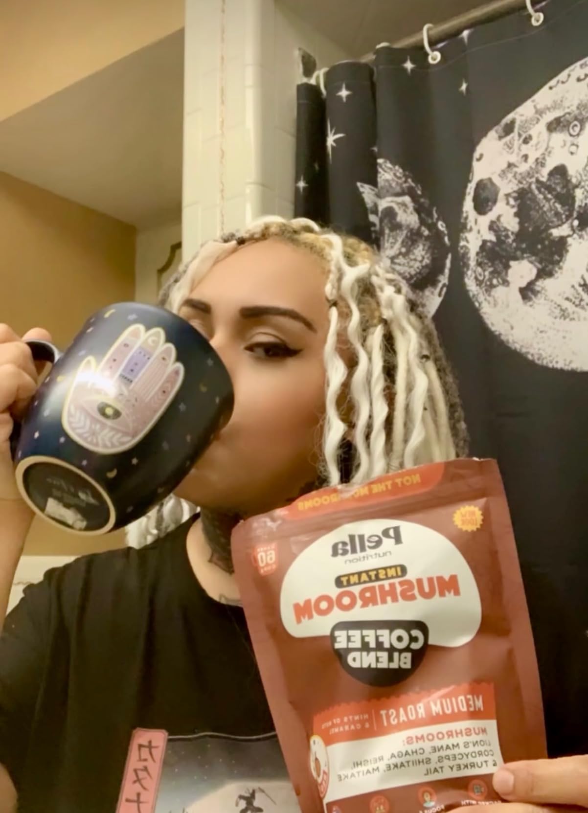 Pella Nutrition Instant Mushroom Coffee Powder - Regular Caffeine, 60 Cups customer photo 1