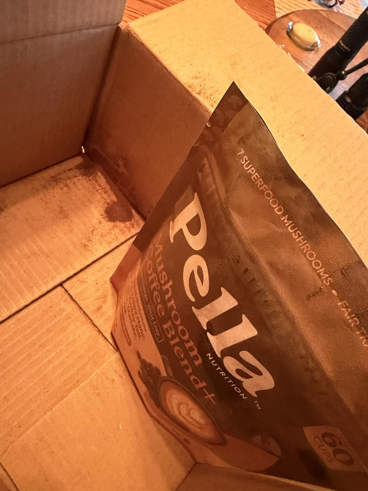 Pella Nutrition Instant Mushroom Coffee Powder - Regular Caffeine, 60 Cups customer photo 2