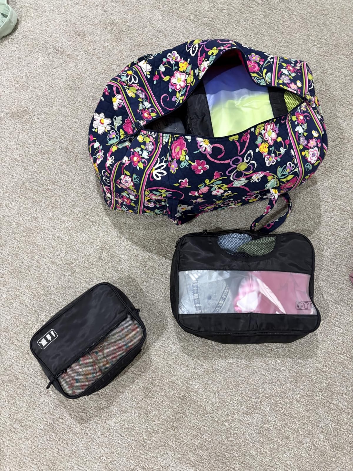 Veken 8 Set Packing Cubes for Travel Essentials,Anti-Wrinkle Buckled Suitcase Organizer for Shoe & Toiletry Bag,Carry On Luggage Bag with 99+ Count Mesh Holes for Airplane & College Dorm Accessories customer photo 2