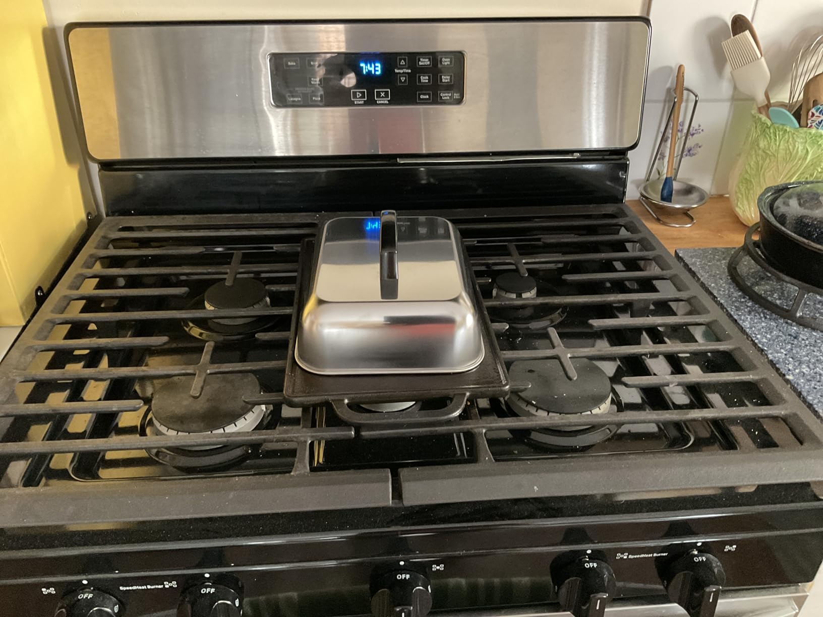 Rectangle Cheese Melting Dome, HaSteeL Stainless Steel Basting Cover for Flat Top Griddle BBQ Steaming Grilling Cooking Indoor & Outdoor, Large 13In & Small 9.3In, Heavy Duty & Dishwasher Safe(2 Pcs) customer photo 1