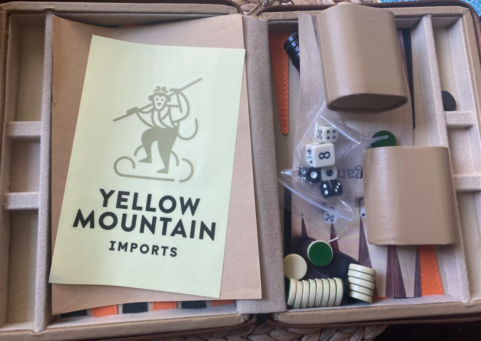 YMI Izmir Magnetic Travel Backgammon Set, 9 in customer photo 1