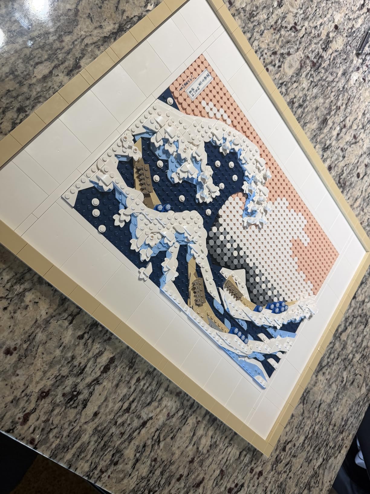 LEGO Art Hokusai The Great Wave Framed Japanese Wall Art Building Set - Unique Wall Decor for Home, Room, or Office - Fun Activity for Adults, Ages 18+ - Gift for Men and Women - 31208 customer photo 2