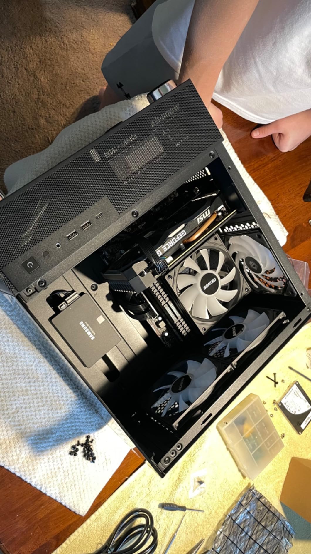 ID-COOLING IS-55 Black 57mm Low Profile CPU Cooler, 5 Heatpipes customer photo 1