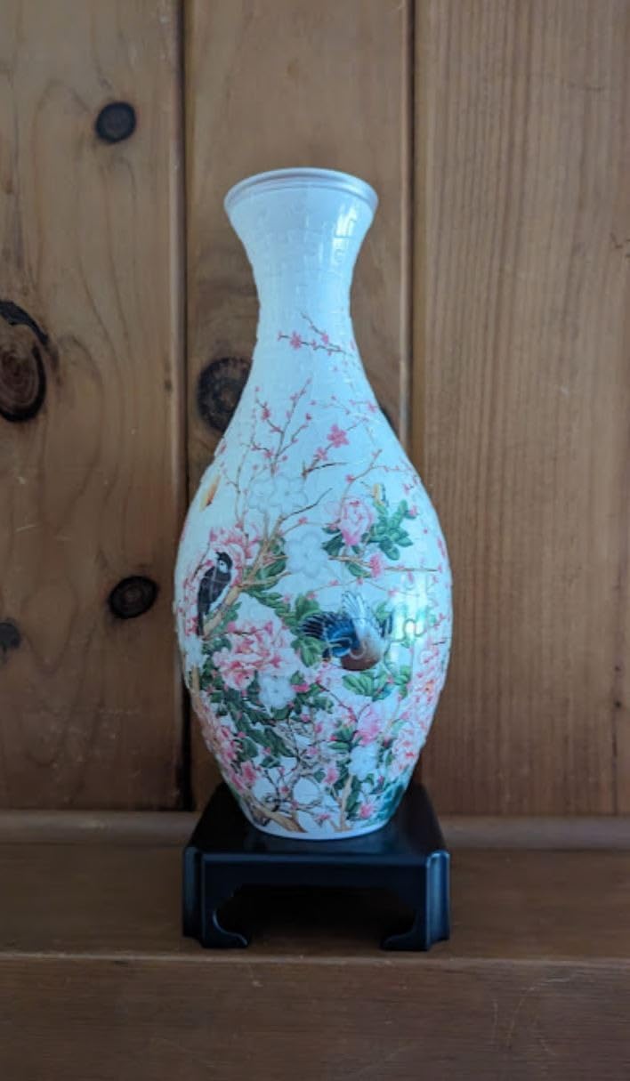 Pintoo 3D Puzzle Vase with 160 Curved Plastic Pieces House Warming Gift for Flower Arrangements and Home Decoration [S1033] (Classic, Blooming Season) customer photo 1